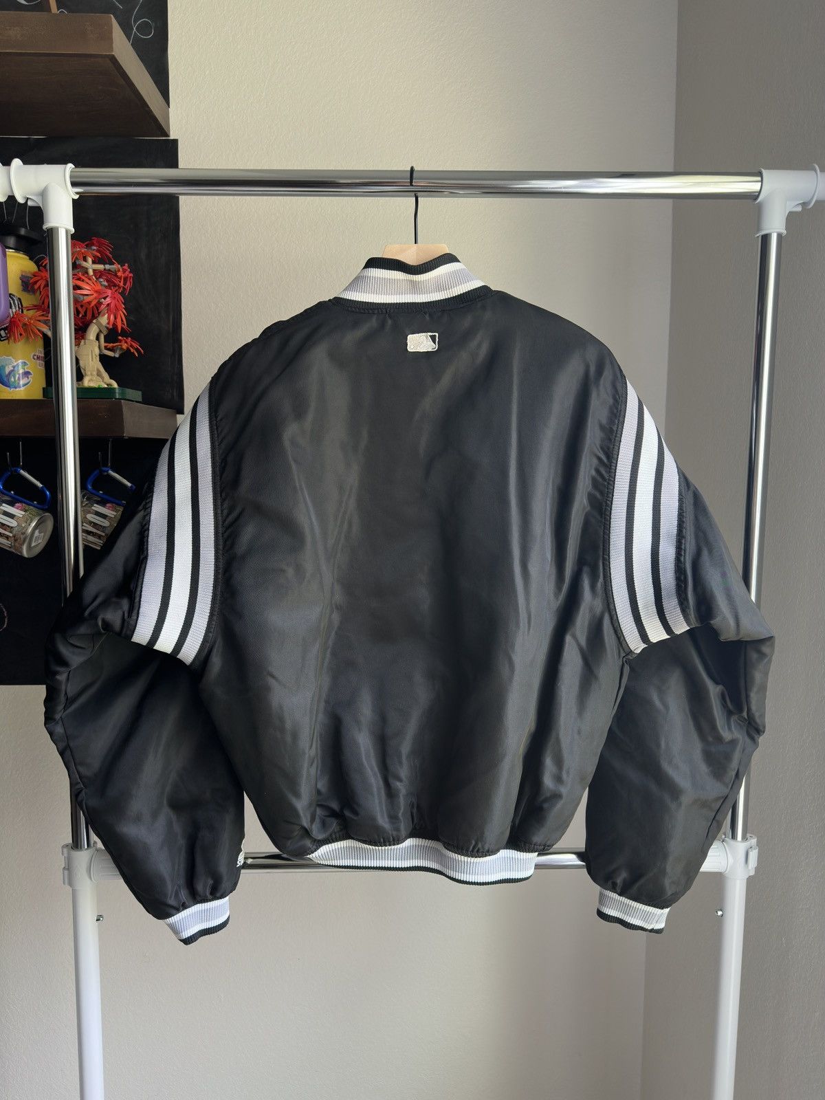 Starter Vintage Chicago White Sox Bomber Jacket Black Size US M / EU 48-50 / 2 - 2 Thumbnail