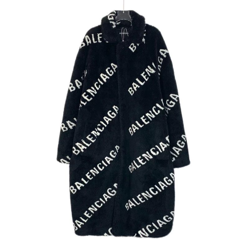 Balenciaga Balenciaga size 44 Black logo bullet screen full-print plu Size L / US 10 / IT 46 - 1 Thumbnail