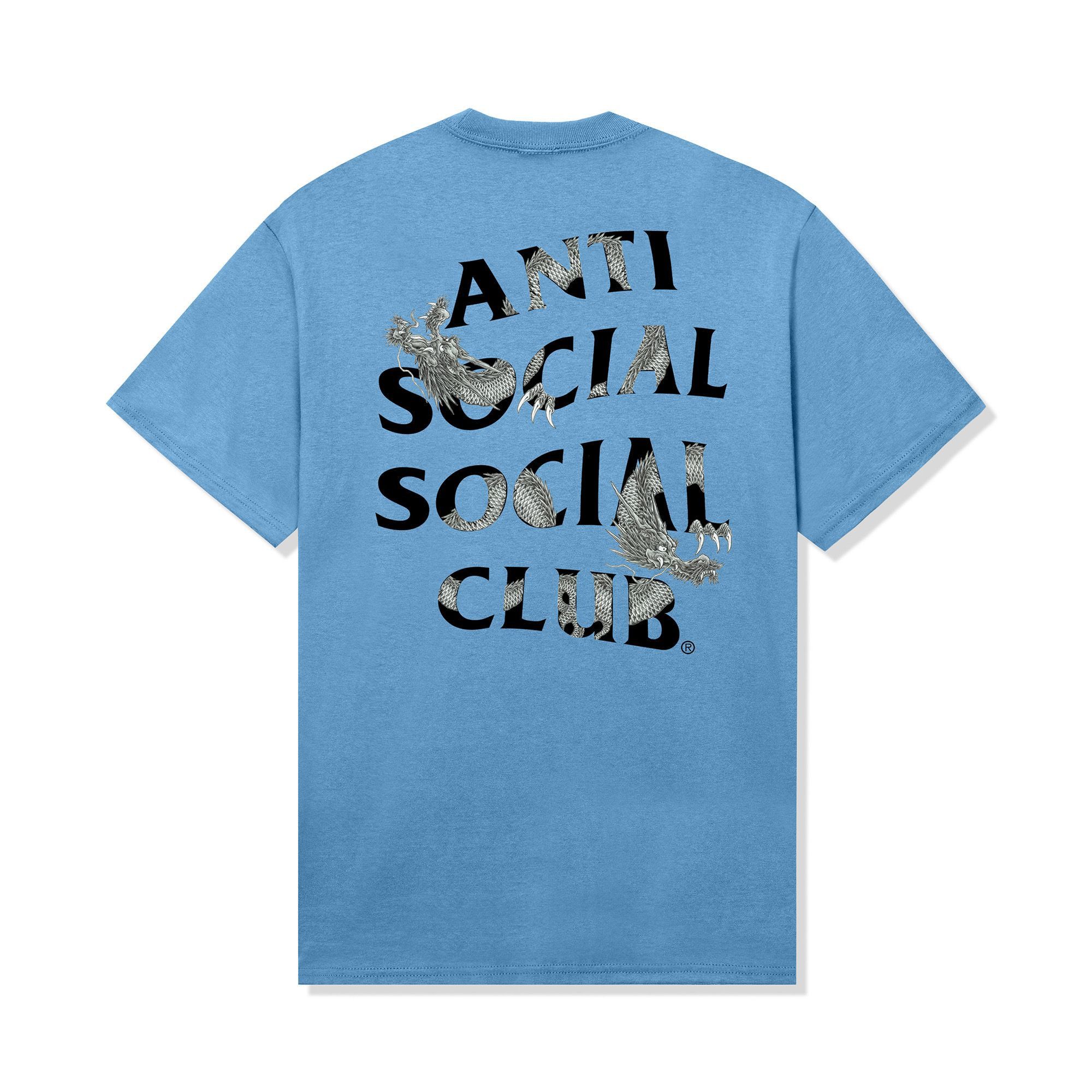 Anti Social Social Club Tatz Tee Blue Japan Exclusive New