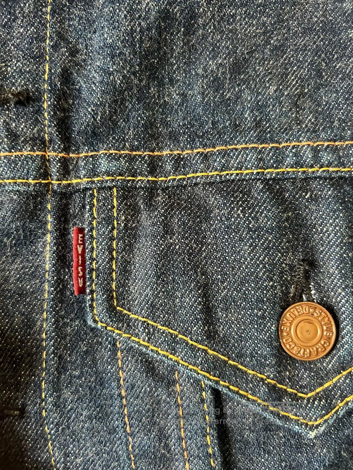 Evisu evisu vintage denim jacket with yellow ears. Size US M / EU 48-50 / 2 - 4 Thumbnail