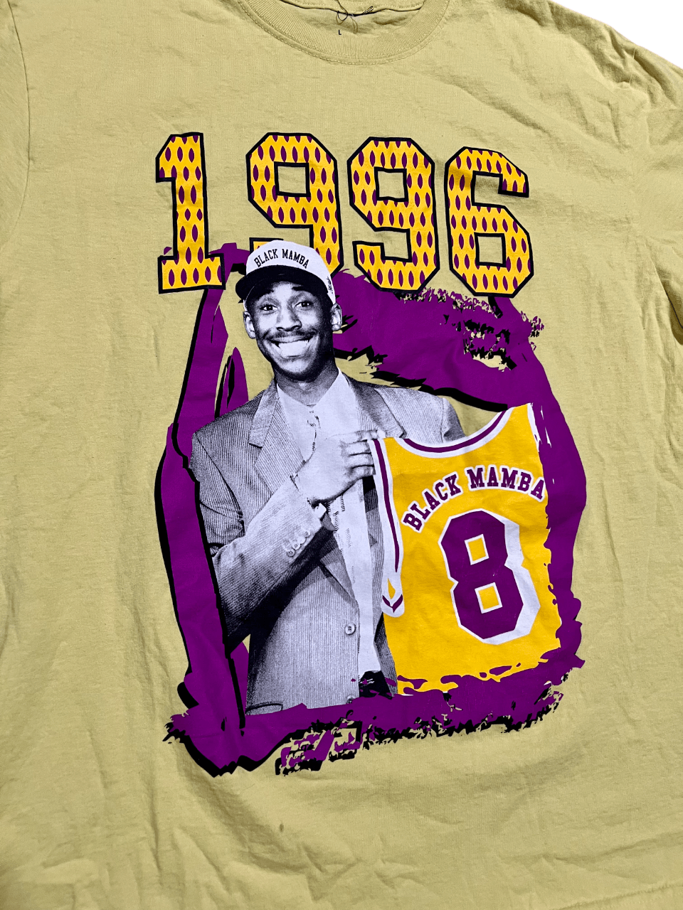Other Kobe Bryant #8 Draft Day 1996 Black Mamba Vintage T-Shirt Size US L / EU 52-54 / 3 - 2 Thumbnail