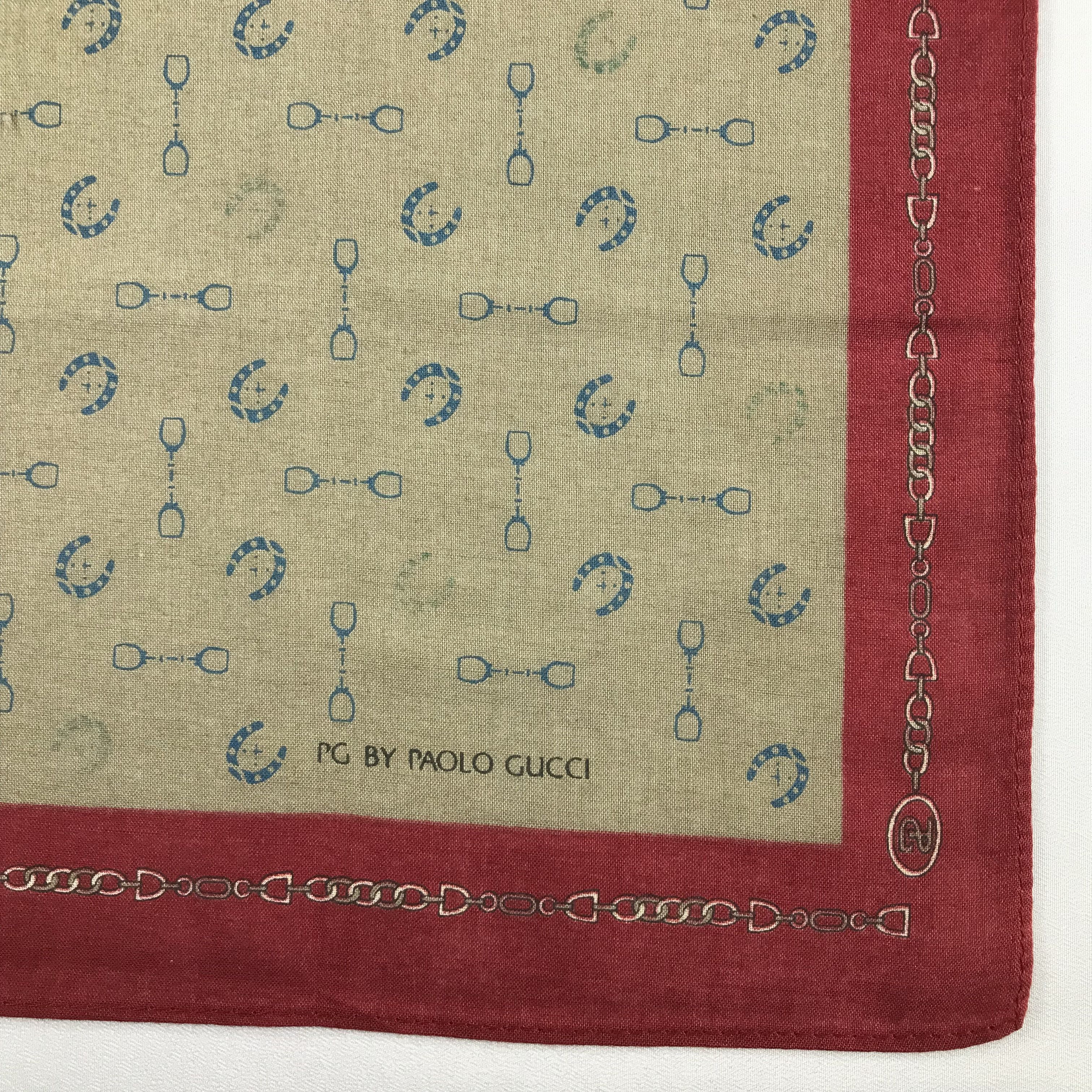 Paolo Gucci Paolo Gucci Handkerchief / Bandana / Neckerchief C596 Size ONE SIZE - 5 Thumbnail