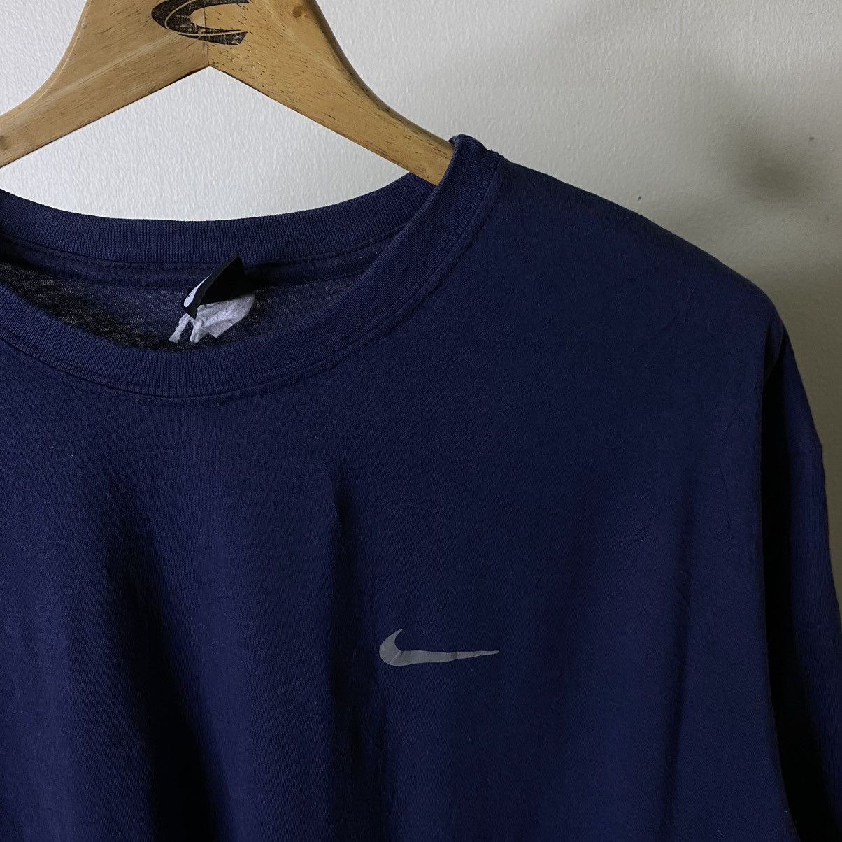 Nike Vintage 1990s Nike Essential Small Swoosh Reflective Logo T Size US XXL / EU 58 / 5 - 2 Thumbnail