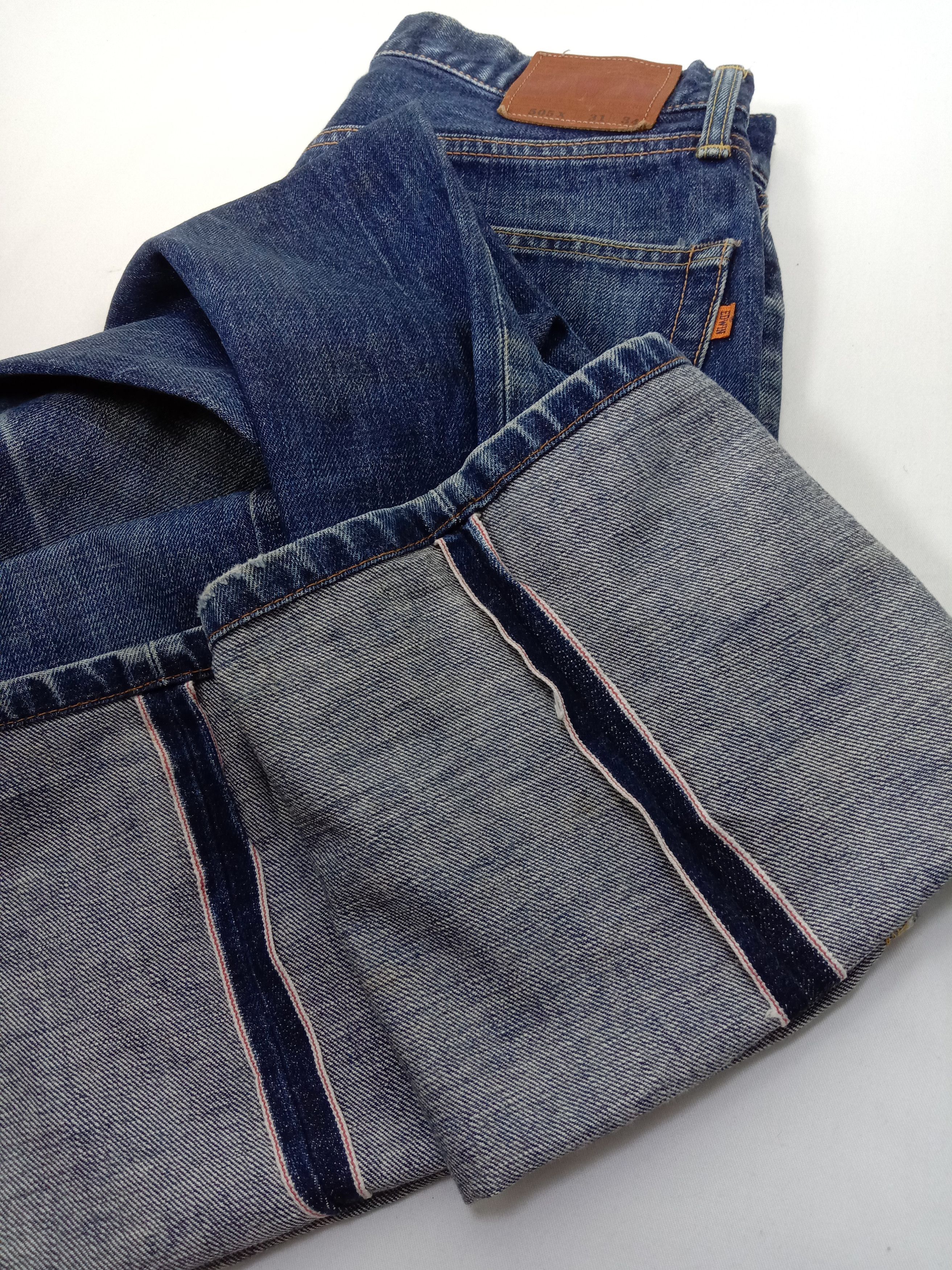 Edwin Vintage Edwin 505x Selvedge Jeans Orange Tab Denim Size US 31 - 14 Thumbnail