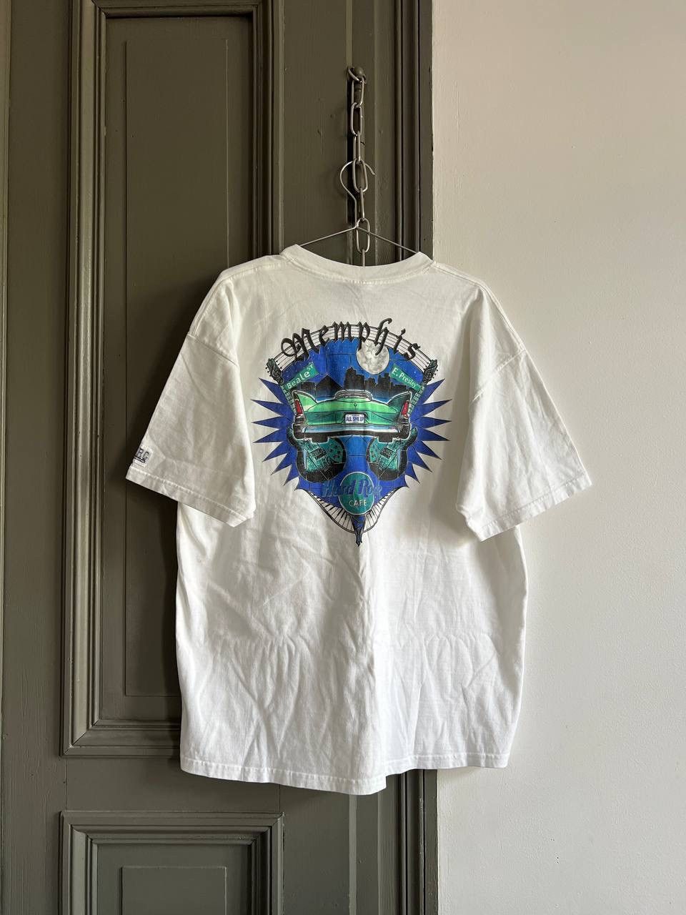 Hard Rock Cafe × Vintage Vintage Hard Rock Cafe Memphis Vintage Made in USA Size US XL / EU 56 / 4 - 1 Thumbnail