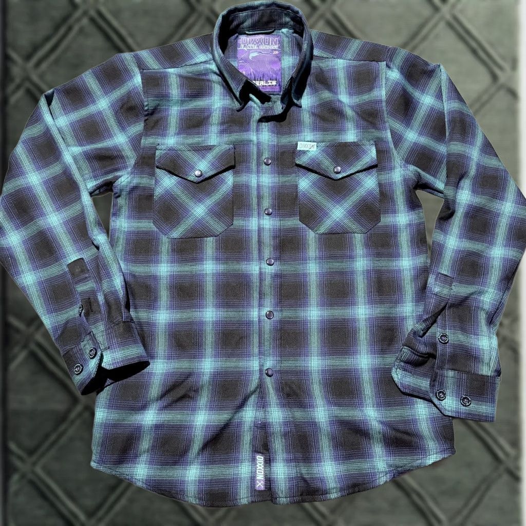 Vintage Dixxon Flannel Borealis Shirt Men Teal Blue Plaid Pearl Snap Long Sleeve XS Size US XS / EU 42 / 0 - 1 Thumbnail