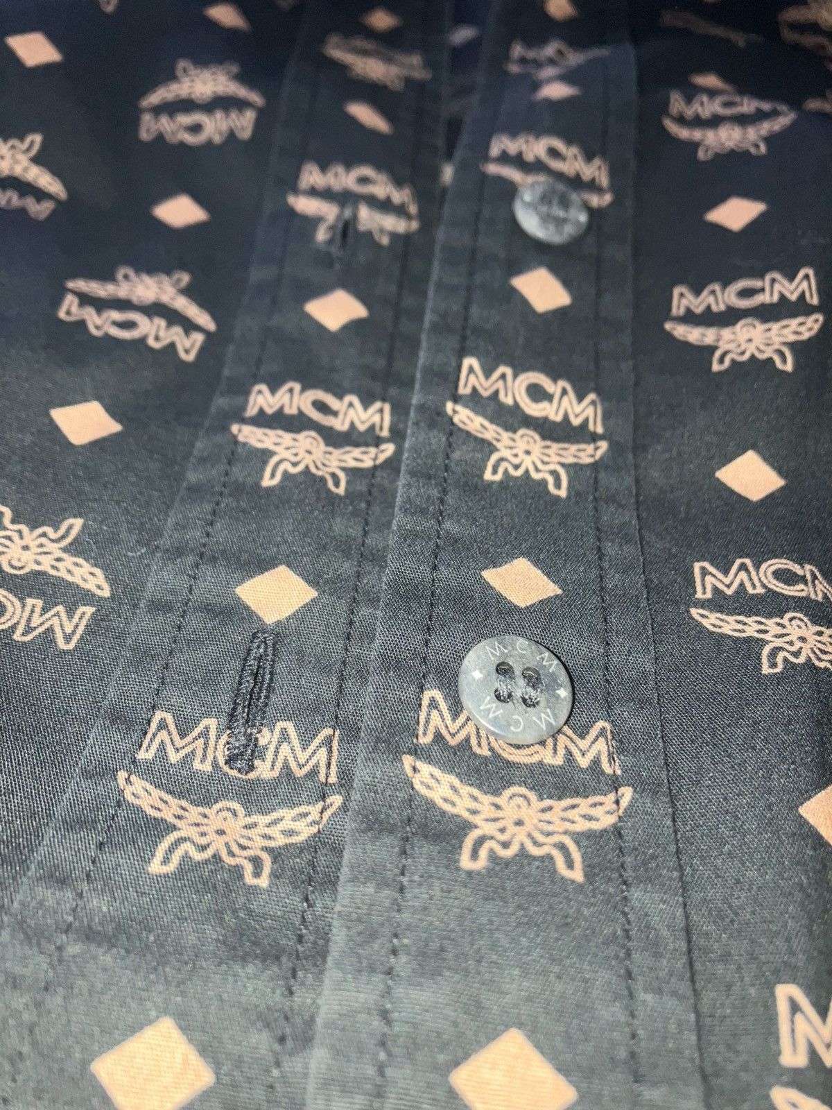 MCM MCM Brown Shirt Monogram Size US L / EU 52-54 / 3 - 2 Thumbnail