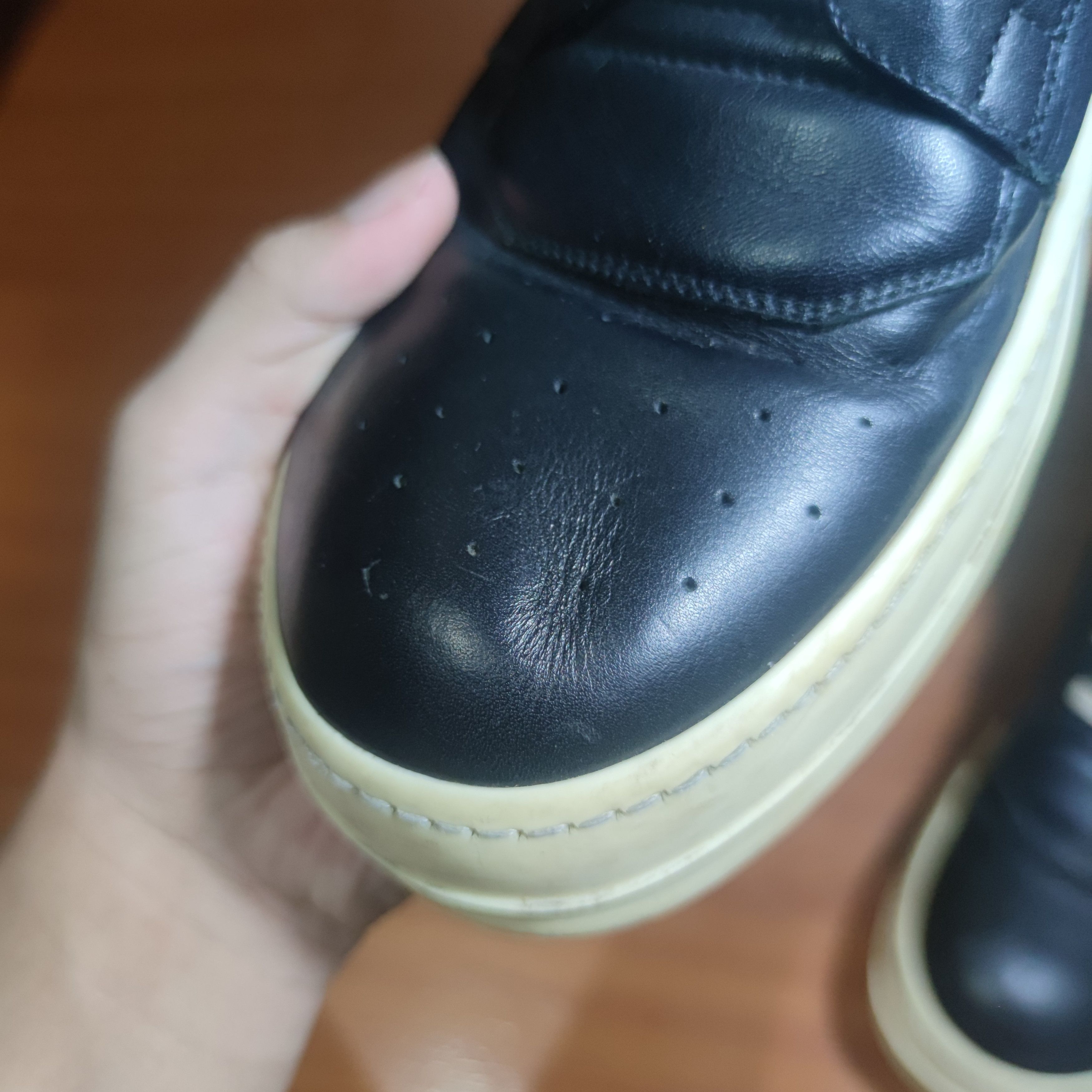 Rick Owens Rick Owens Mainline SS16 Geobasket Black/Milk Size US 8 / EU 41 - 9 Thumbnail