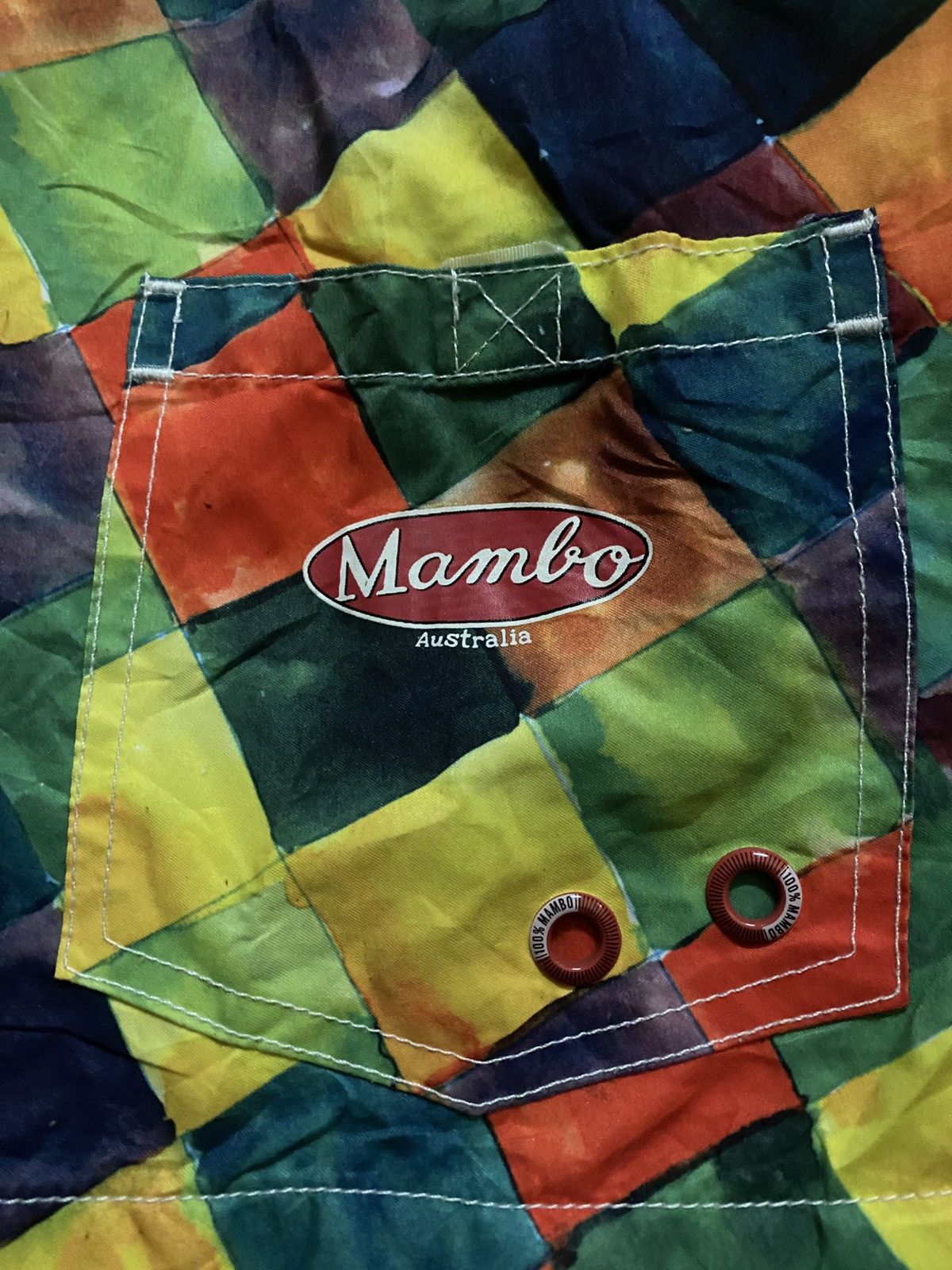 Mambo Mambo Australia Cubism Pattern Hawaii Surf Short Pants Size US 38 / EU 54 - 3 Thumbnail