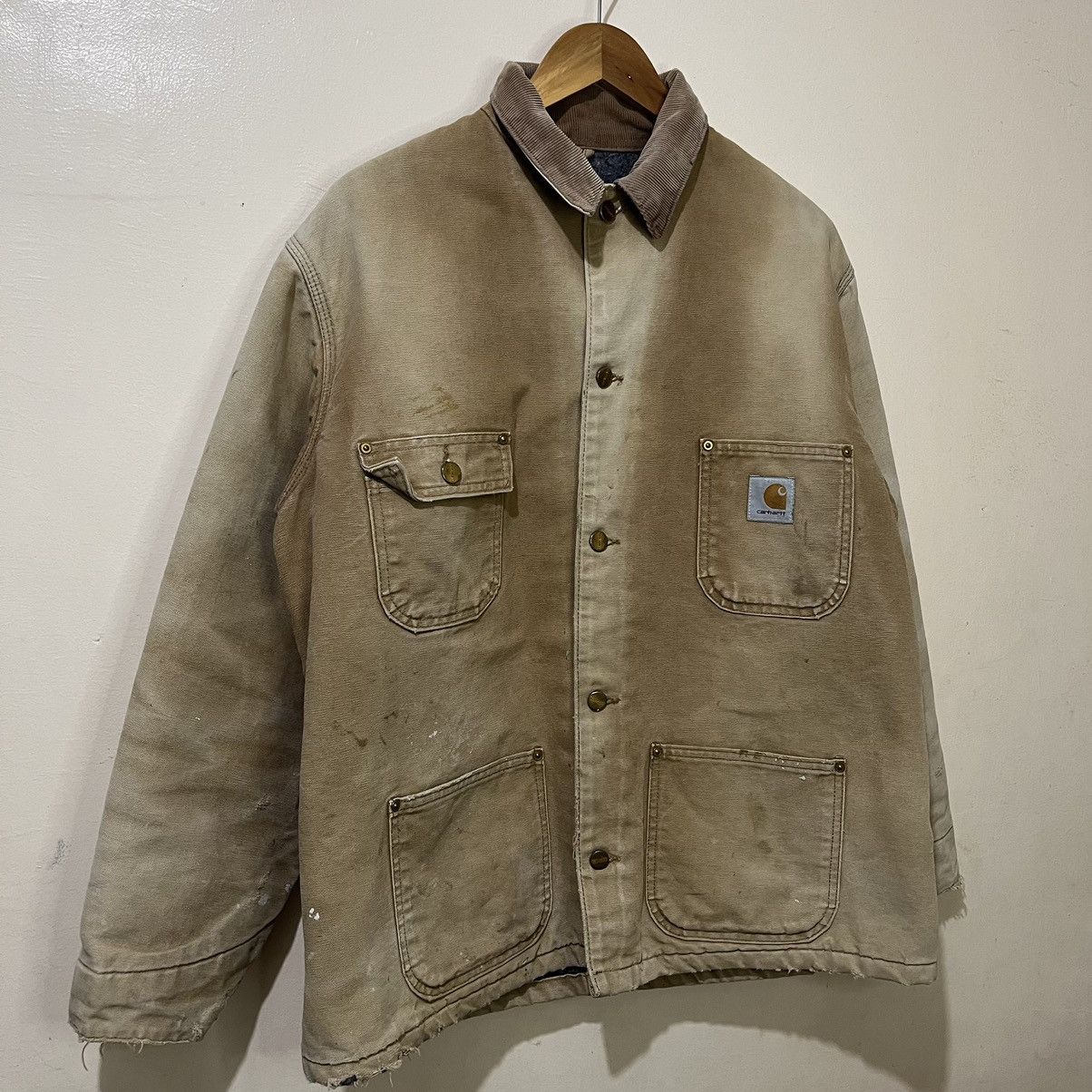 Carhartt Vintage 90's Carhartt C01 BRN Hamilton Chore Jacket Size US XL / EU 56 / 4 - 4 Thumbnail