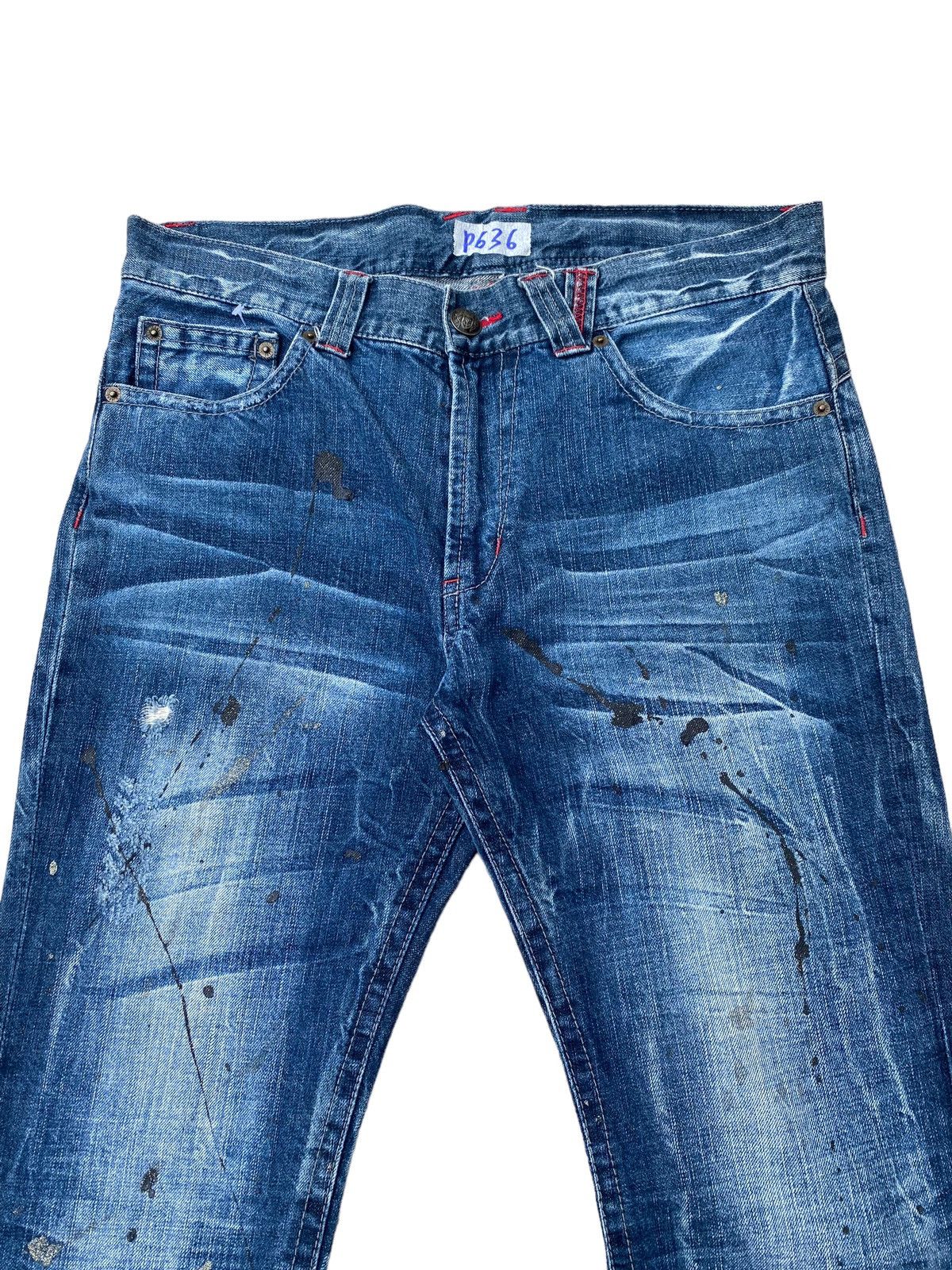 Japanese Brand Japanese Brand Paint Splash Flare Pant Size US 30 / EU 46 - 3 Thumbnail