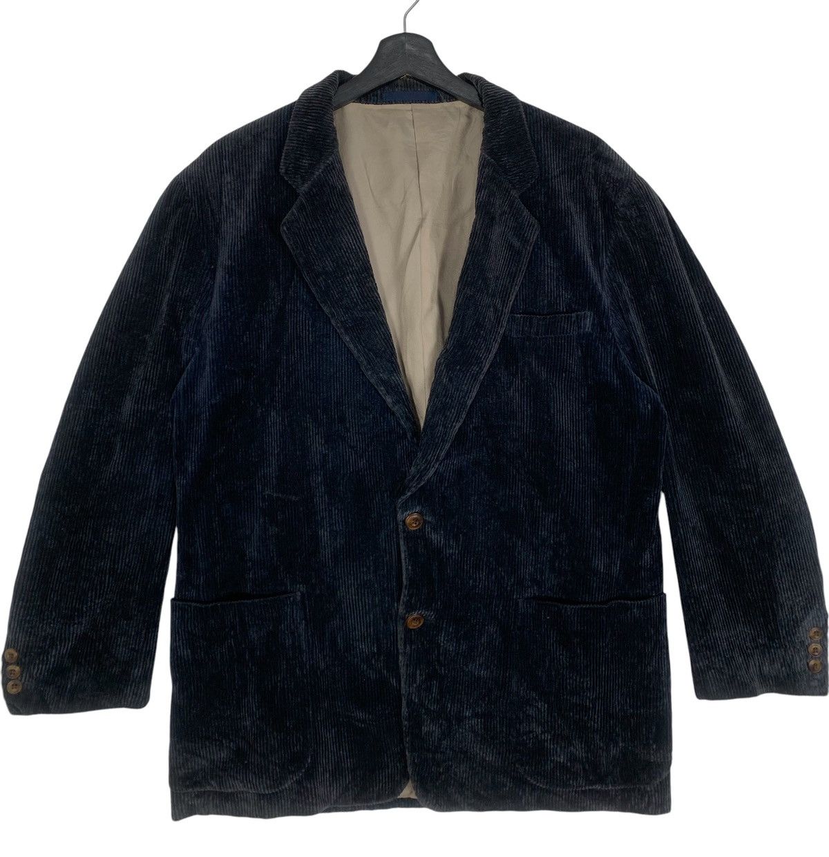 Burberry Vintage Burberry London Designer Luxury Corduroy Blazer Size US M / EU 48-50 / 2 - 1 Thumbnail