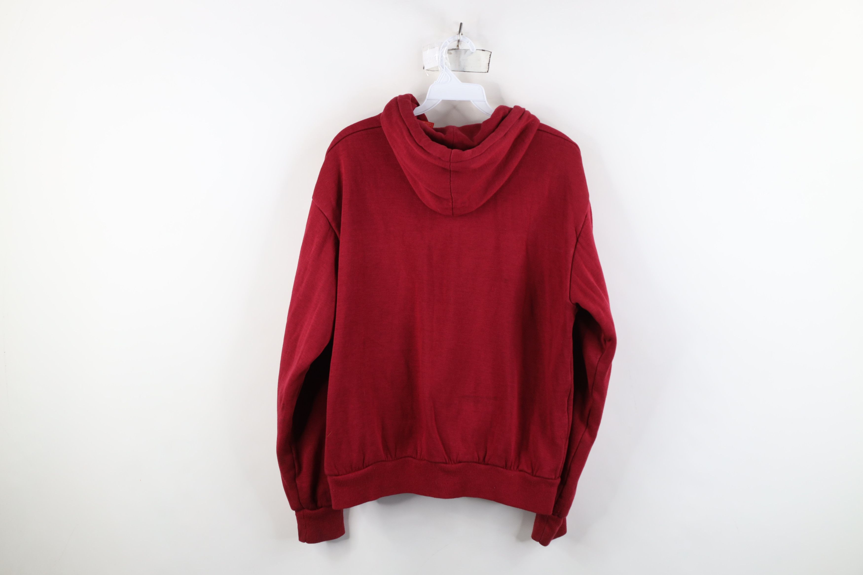 Vintage Vintage 90s Streetwear Waffle Knit Lined Hoodie Sweatshirt Size US M / EU 48-50 / 2 - 11 Thumbnail