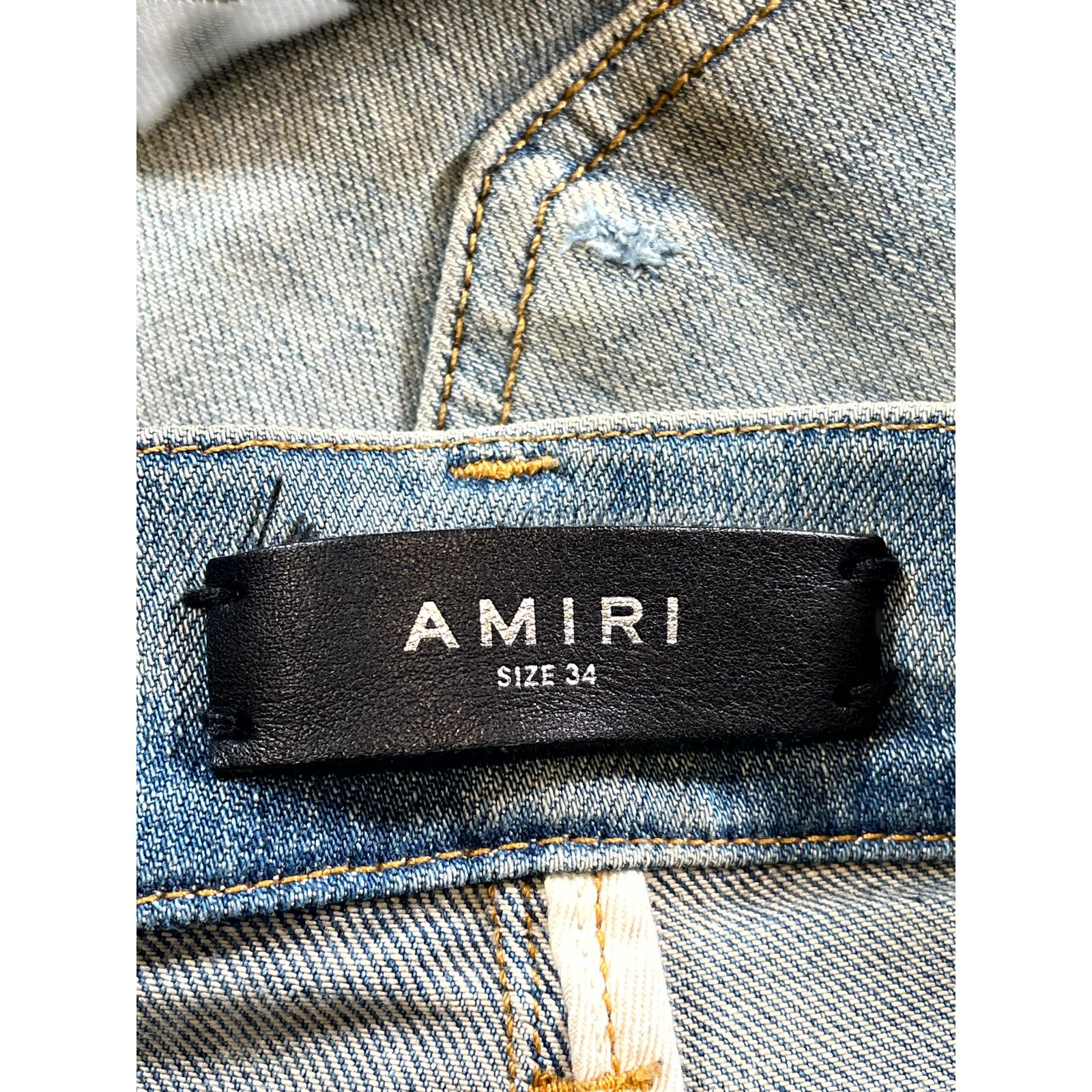 Amiri Amiri Orange Paisley Thrasher Light Wash Jeans Size US 34 / EU 50 - 6 Thumbnail