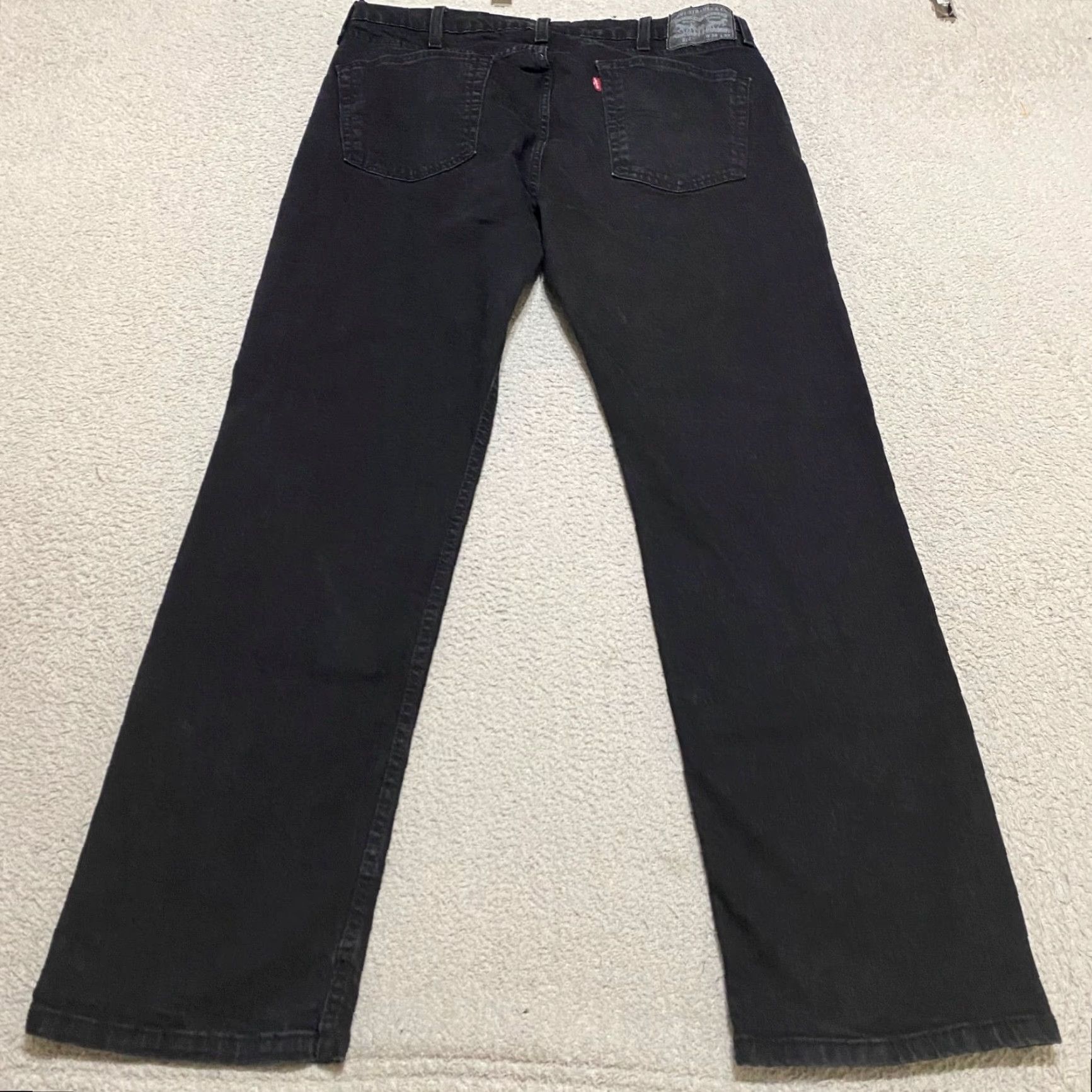Levi's Levi's 514 Jeans Mens Regular Straight Dark Wash Black Denim Mid Rise 38x30 5-Pocket Levi's Brand/N/A Size US 38 / EU 54 - 2 Thumbnail