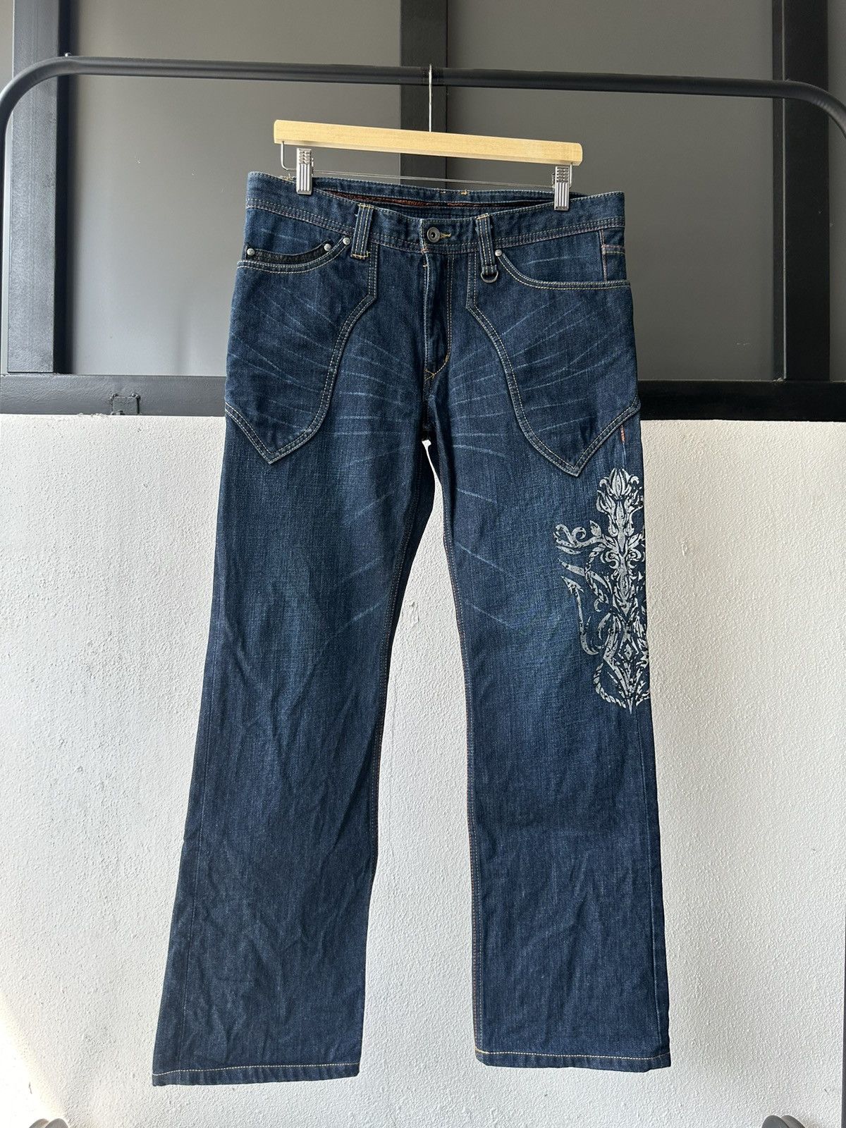 Japanese Brand Y2K NCFM indigo denim Size US 35 - 16 Thumbnail