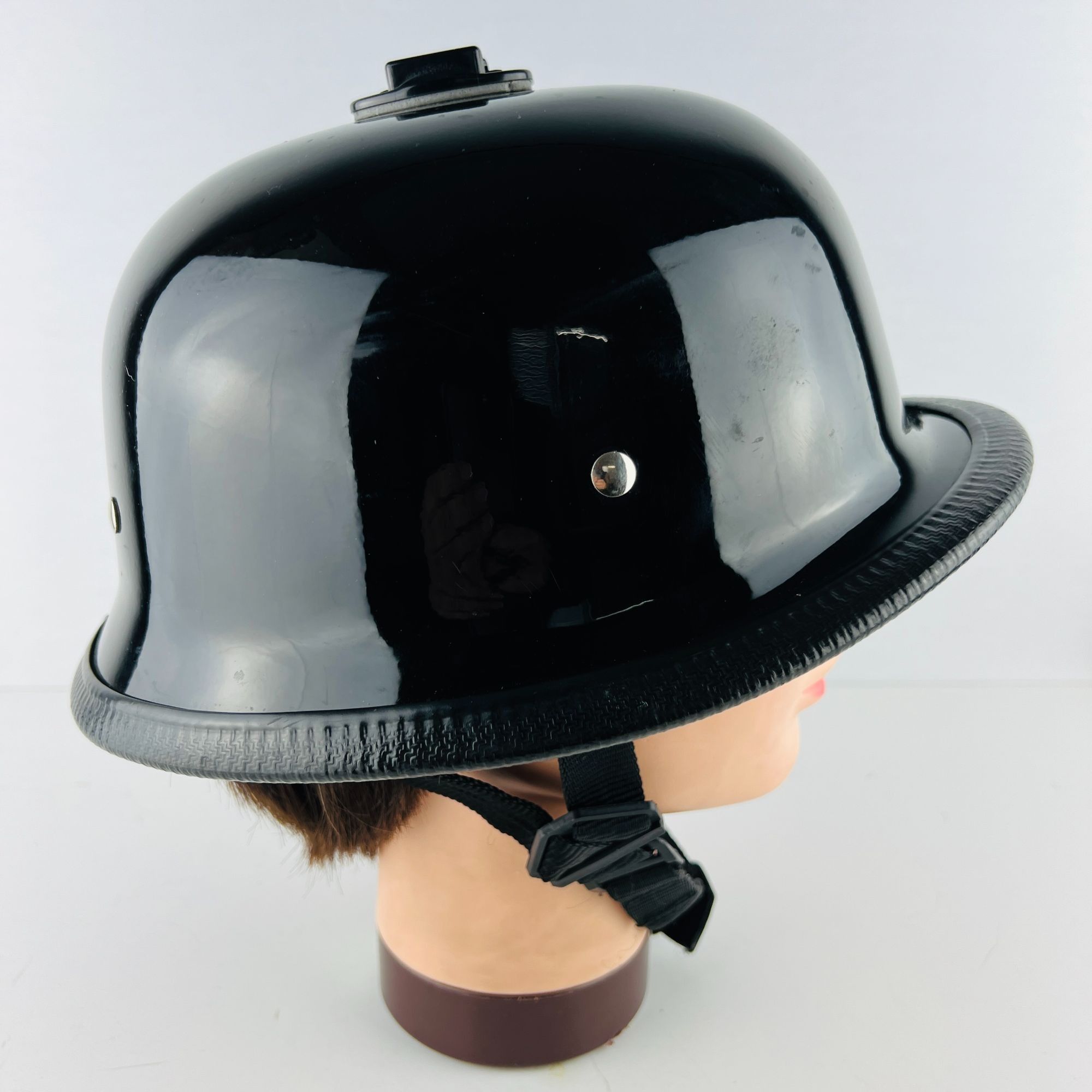 Other Motorcycle Helmet Replica German Half Shell Style Camera Mou Size ONE SIZE - 2 Thumbnail