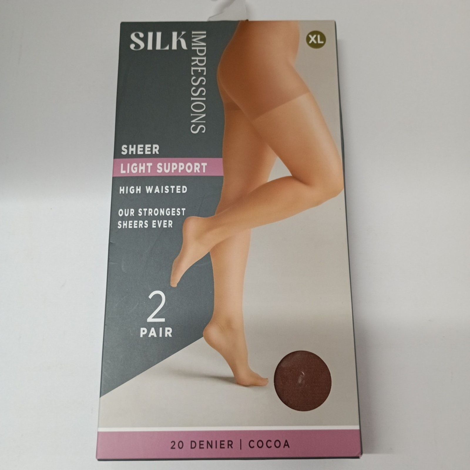 Other Silk Impressions Pantyhose 2 Pack XL Cocoa 20 Denier Sheer Size ONE SIZE - 1 Thumbnail