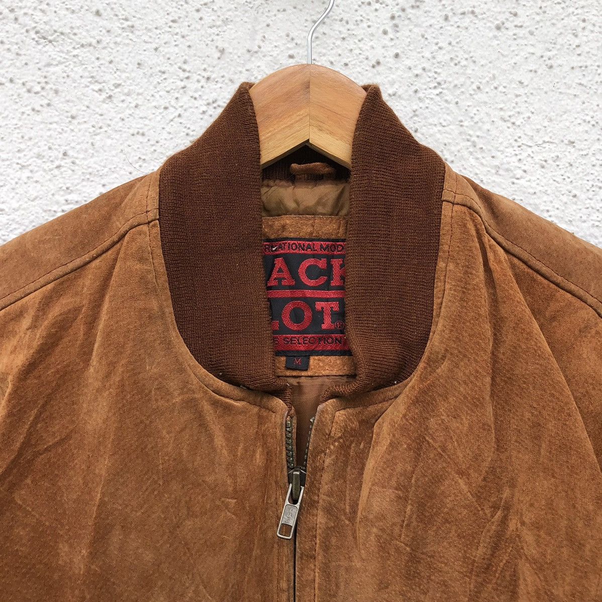 Vintage Vintage Black Lot Suede Leather Bomber Jacket Size US M / EU 48-50 / 2 - 11 Thumbnail