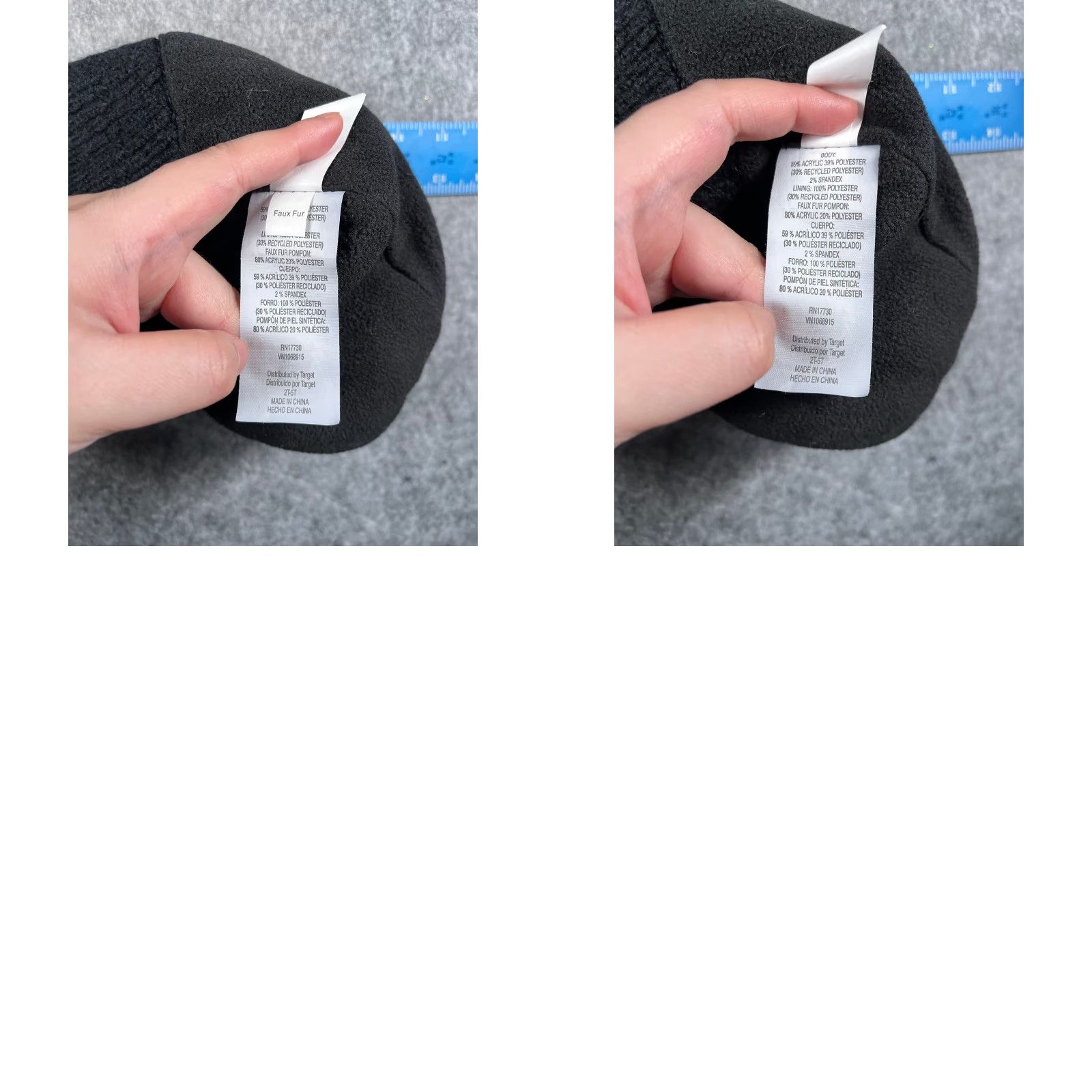 Vintage Target Beanie Toque Adult One Size Black Knit Faux Fur Pom Outdoor Ski Womens Size ONE SIZE - 8 Thumbnail