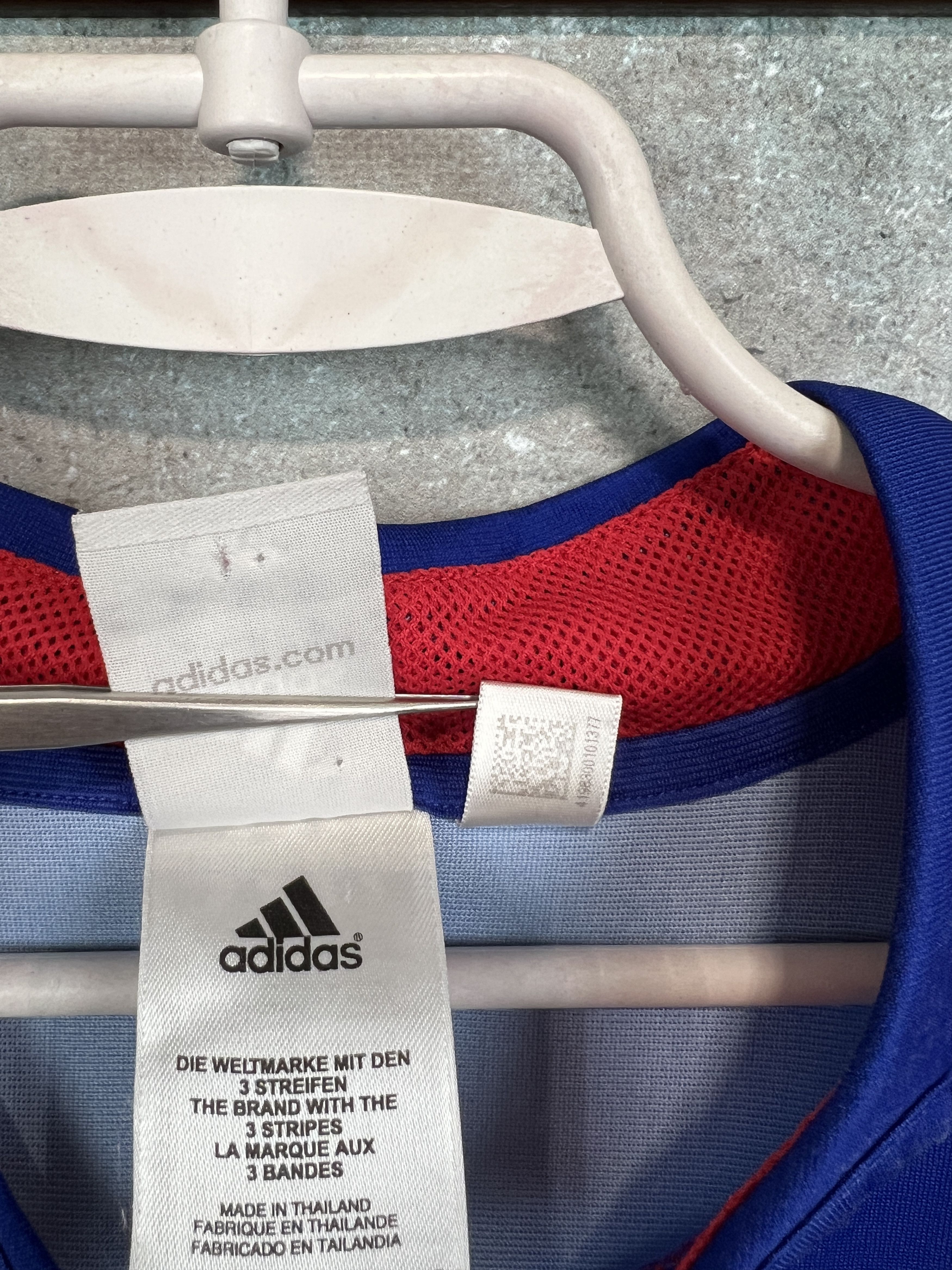 Adidas France Home football shirt 2004 Soccer Adidas Jersey Trikot Size US XL / EU 56 / 4 - 8 Thumbnail