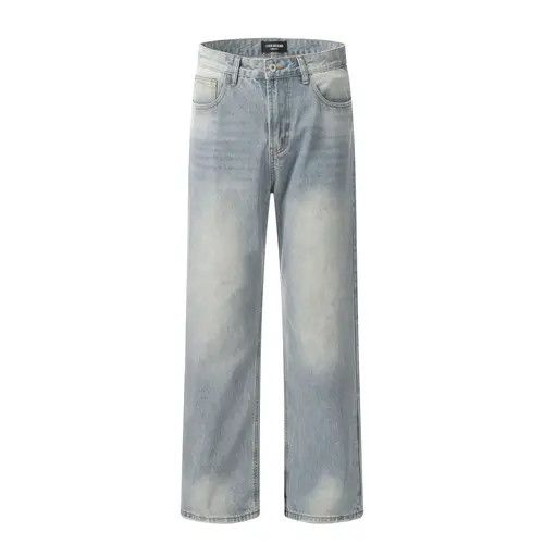 VIBE American retro distressed light blue straight cleanfit jeans Size US 32 / EU 48 - 6 Thumbnail
