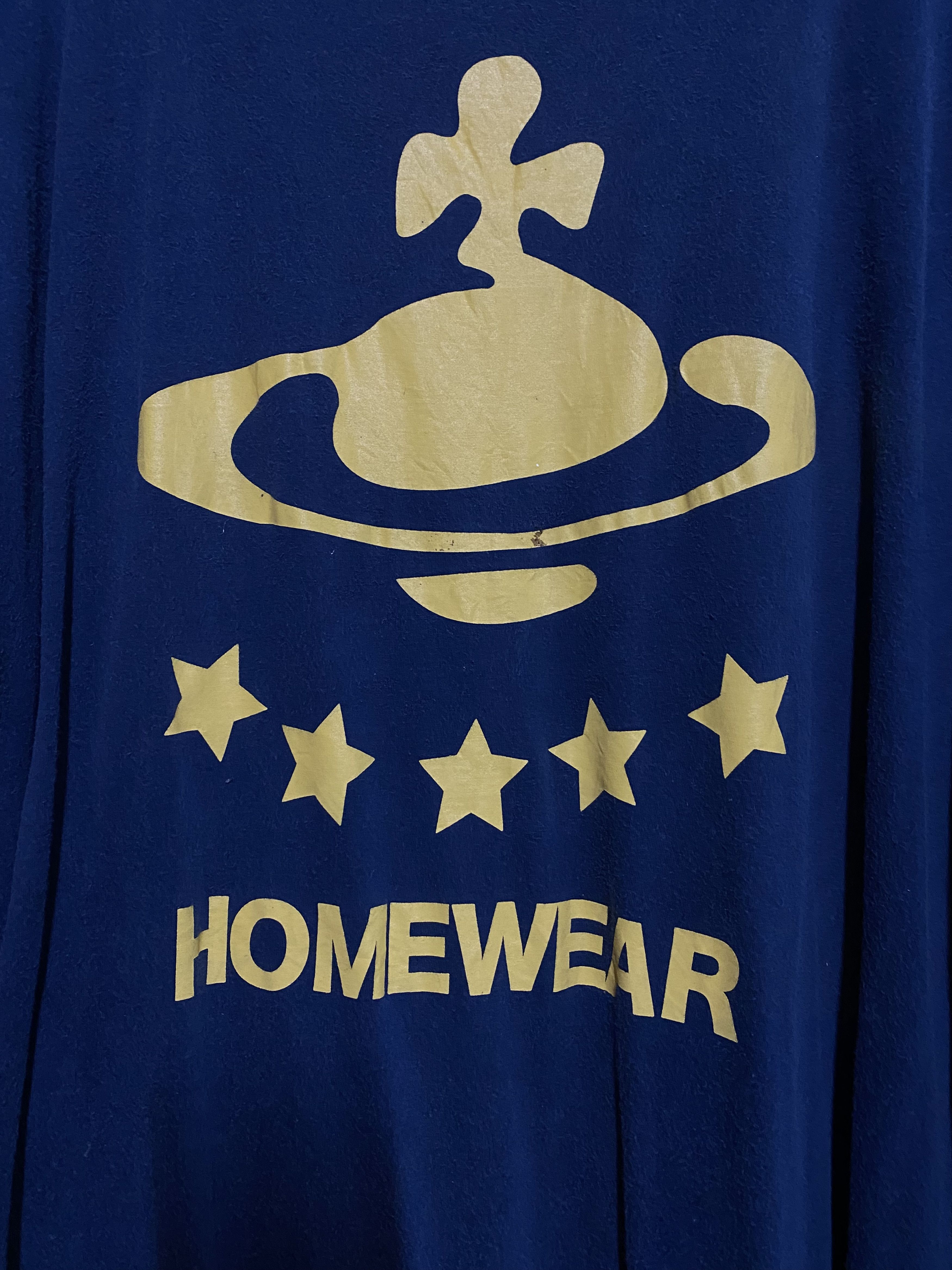 Vivienne Westwood Vivienne Westwood Homewear Big Logo Tshirt Navy Blue Size US L / EU 52-54 / 3 - 2 Thumbnail