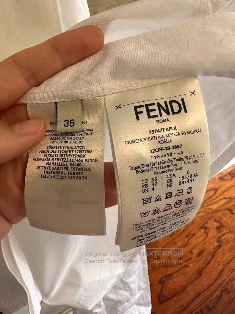 Fendi Fendi New Tag Shirt Size 36. Size US M / EU 48-50 / 2 - 7 Thumbnail