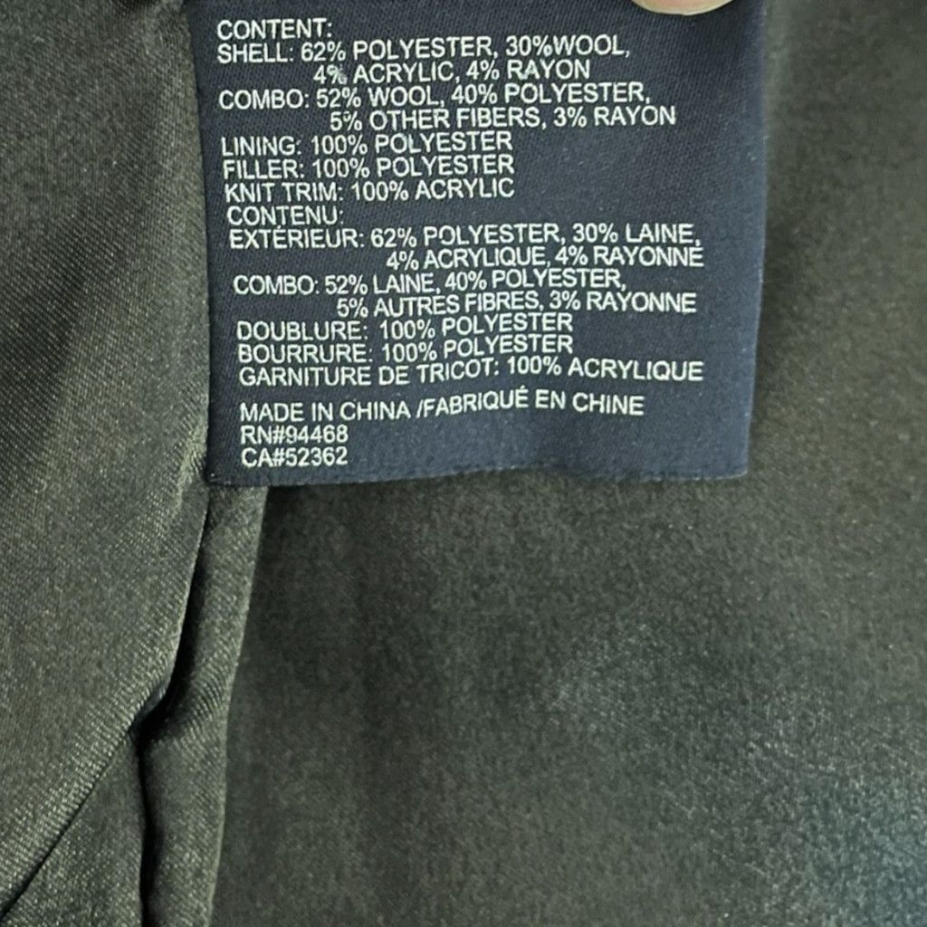Nautica Nautica Wool Blend Overcoat Coat Jacket Dark Gray Black XXL Size US XXL / EU 58 / 5 - 7 Thumbnail