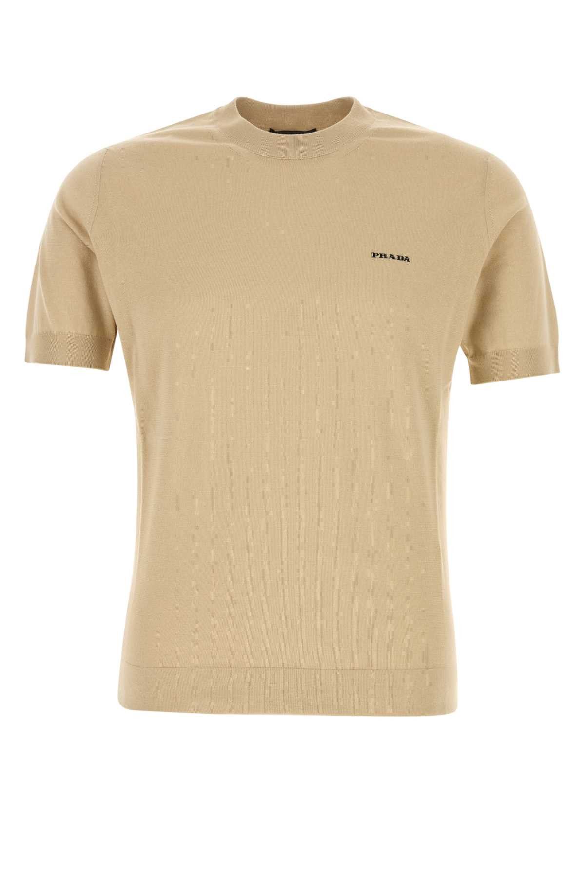 Prada Beige Cotton Sweater Size US M / EU 48-50 / 2 - 1 Thumbnail