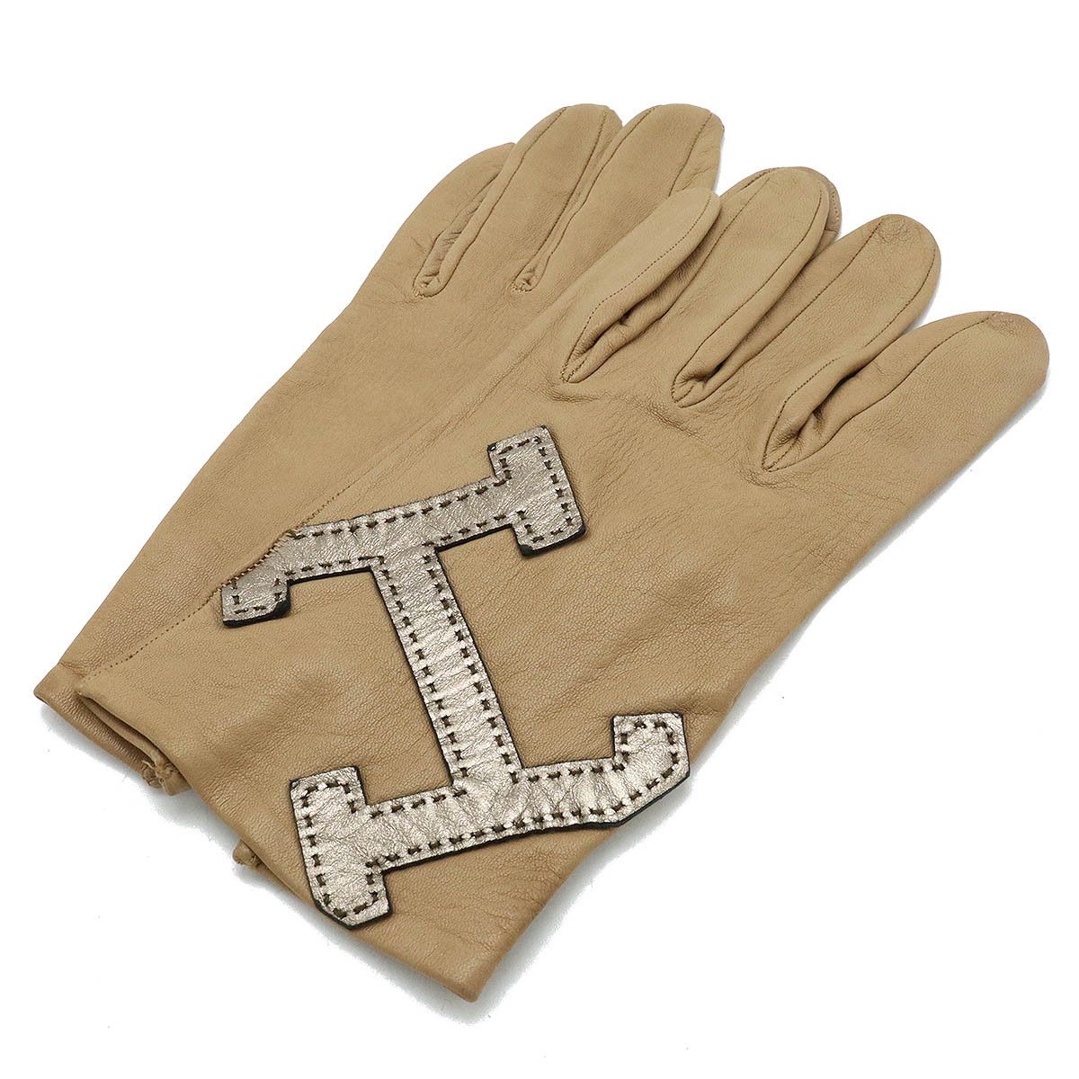 Hermes Hermes Hermes Lambskin H Logo Gloves Leather Gloves #7.5 DUTY FREE for USA Size ONE SIZE - 1 Thumbnail