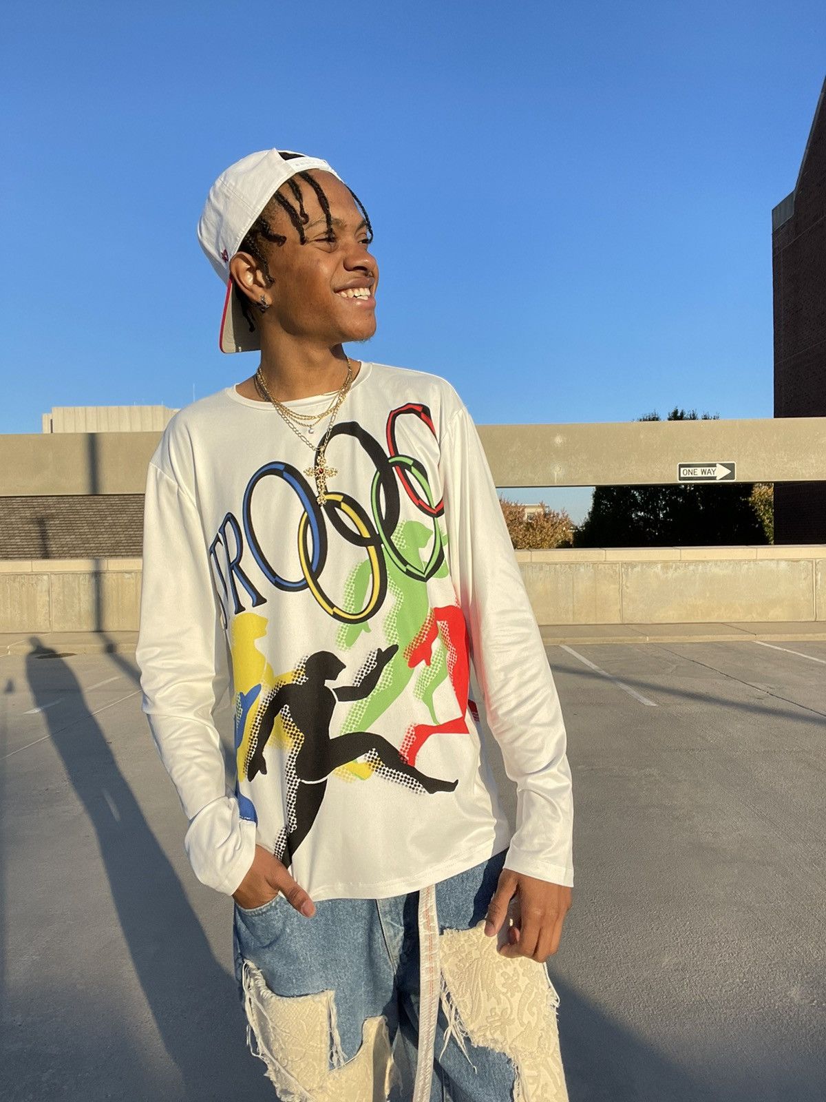 Other AOP Olympics Long Sleeve Jersey *RARE* Size US XL / EU 56 / 4 - 4 Thumbnail