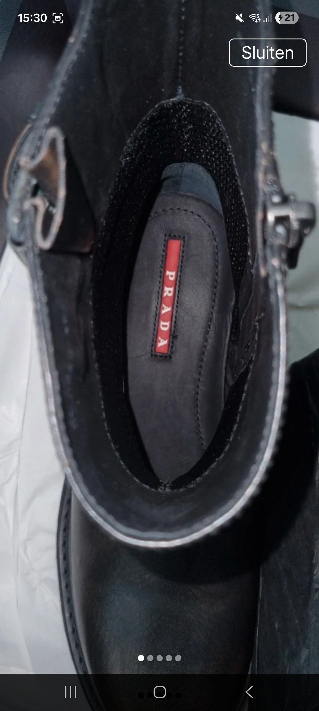 Prada Prada linea roso . Size US 5 / IT 35 - 3 Thumbnail