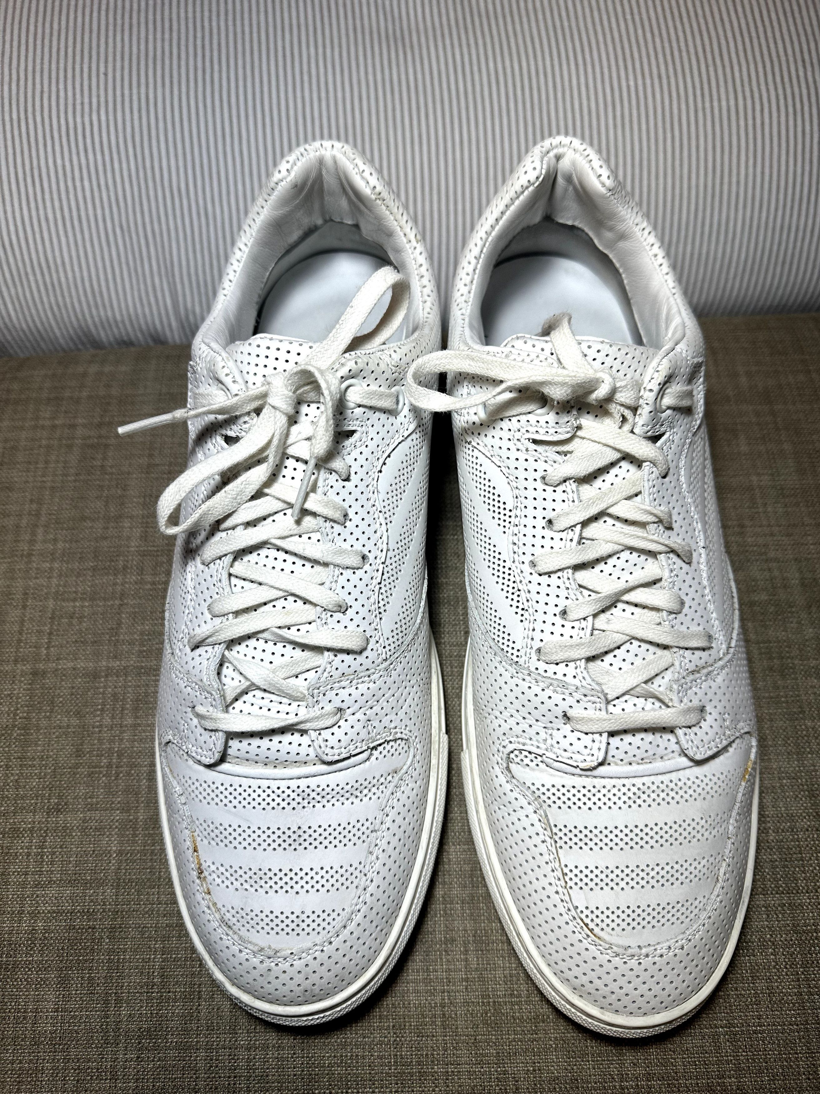 Balenciaga Balenciaga Perforated Leather Low Top Sneakers Size US 10 / EU 43 - 1 Thumbnail