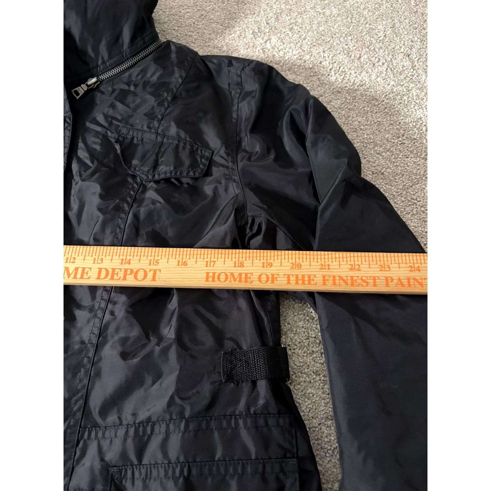 Guess GUESS Coat Womens Medium Black Hooded Parka Belted Zip Pockets Lined Size M / US 6-8 / IT 42-44 - 3 Thumbnail