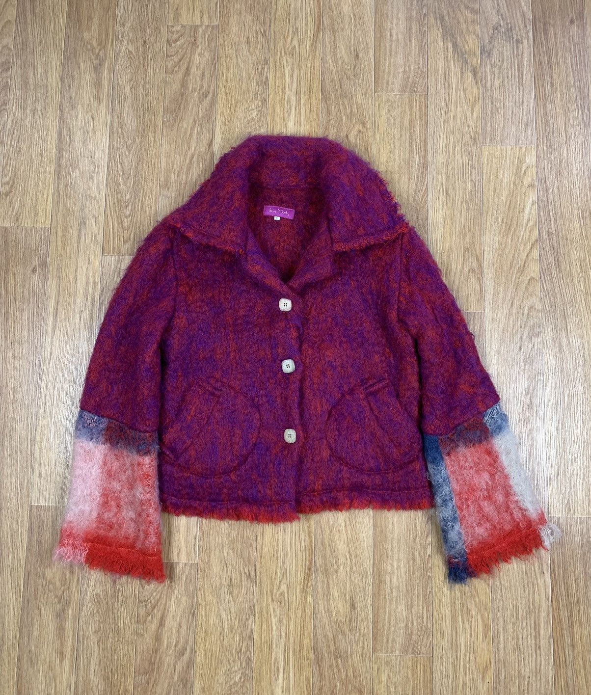 Designer × Japanese Brand × Vintage Rare Ian Mosh Avantgarde Mohair Jacket Vivienne Style Size S / US 4 / IT 40 - 1 Thumbnail