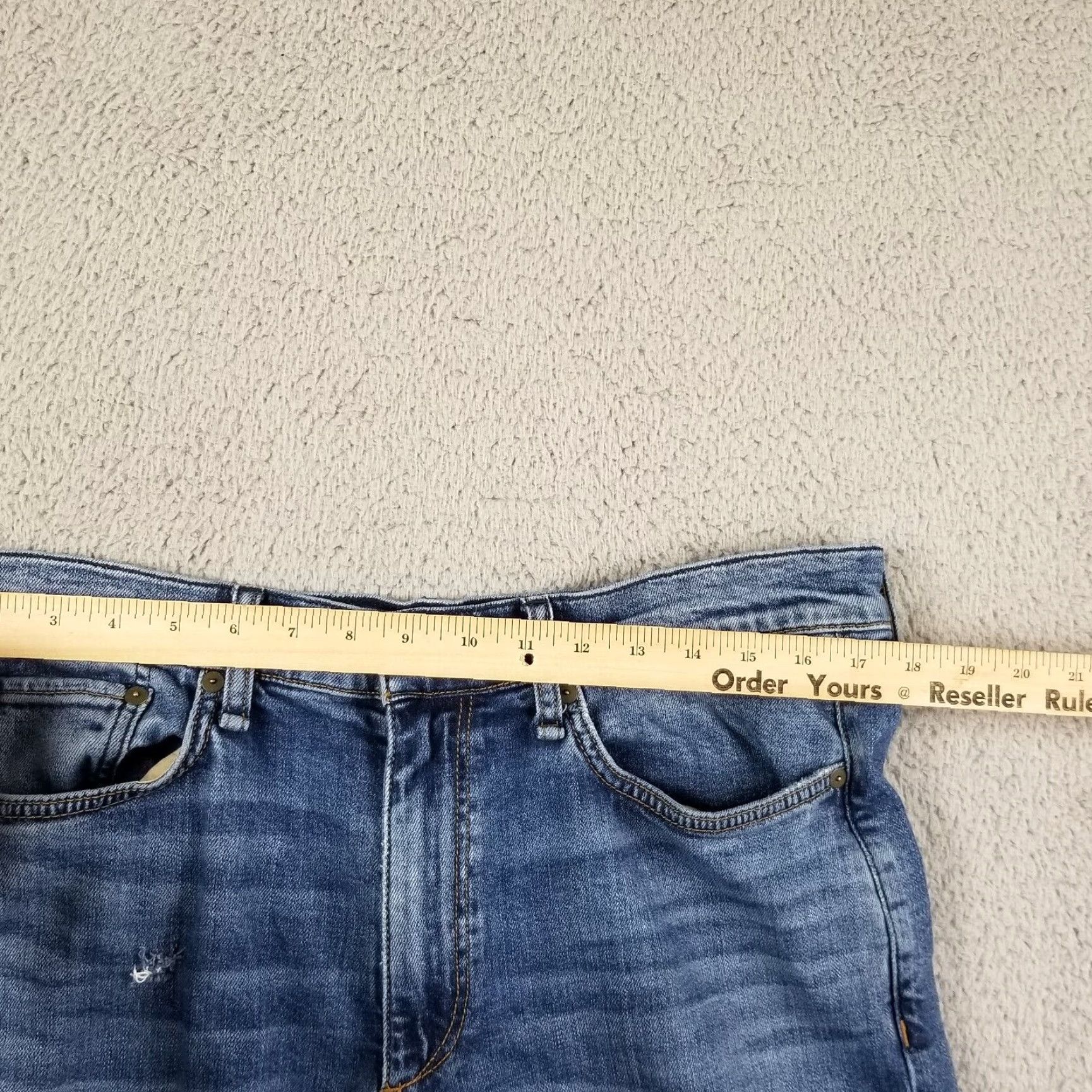Rag & Bone rag & bone Fit 2 Slim Denim Jeans 34x32 Dusty Trail Distressed Men Slim 5-Pocket Solid Cotton Blend Vintage No N/A Size US 34 / EU 50 - 3 Thumbnail
