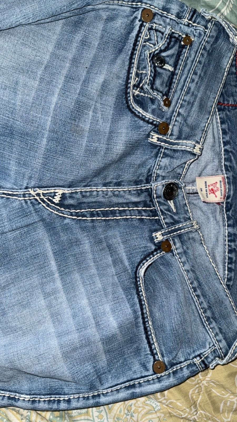True Religion Ricky Giant Big T Size US 34 / EU 50 - 2 Thumbnail