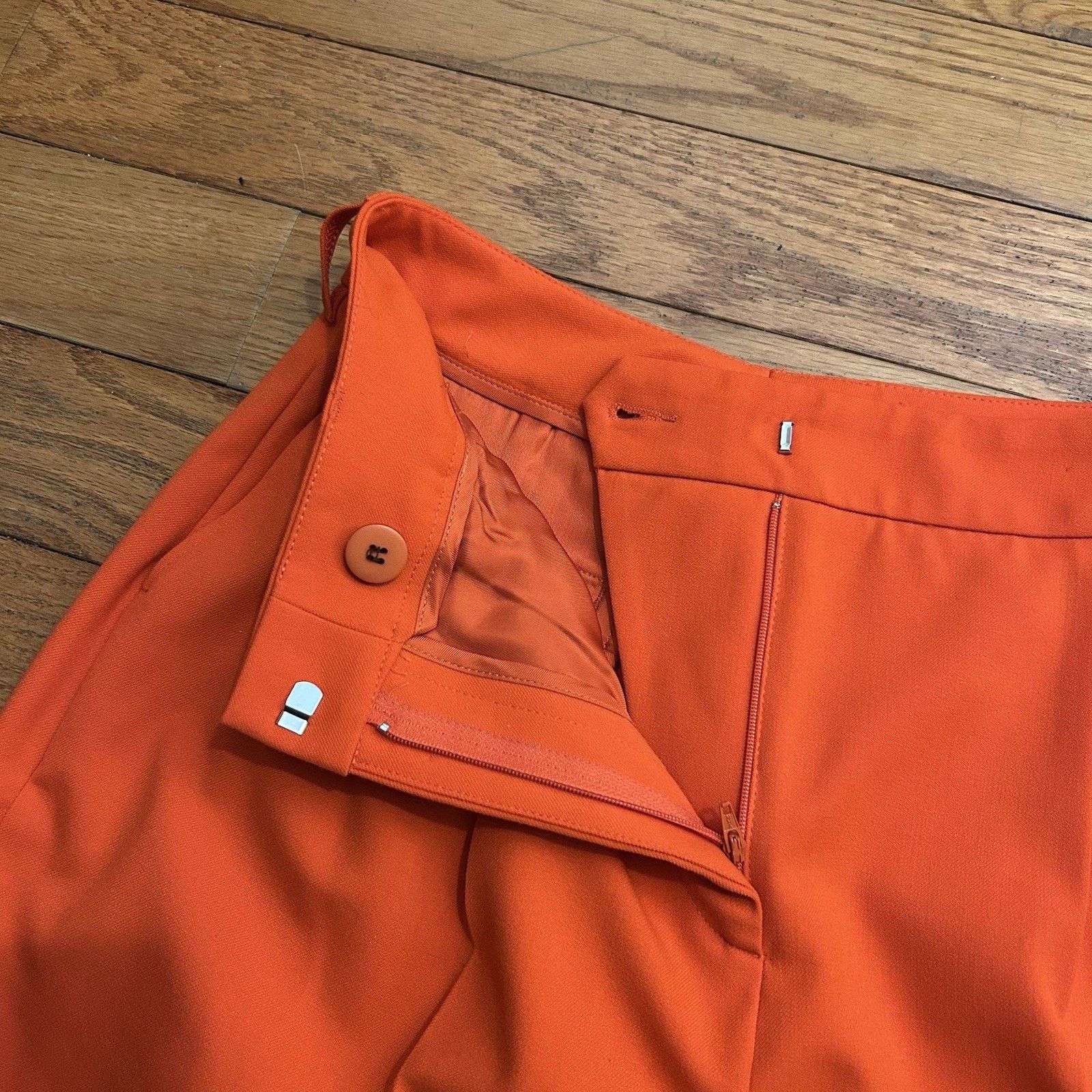 Samsoe Samsoe Meme Trousers Orange Pleated Wide Leg Pants Medium Size 30" / US 8 / IT 44 - 2 Thumbnail