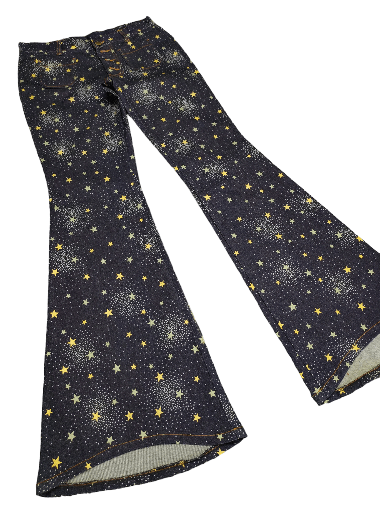 Hysteric Glamour Flare Jeans Stars Galaxy Denim Low Rise Bootcut Bellbottom Size US 30 / EU 46 - 3 Thumbnail