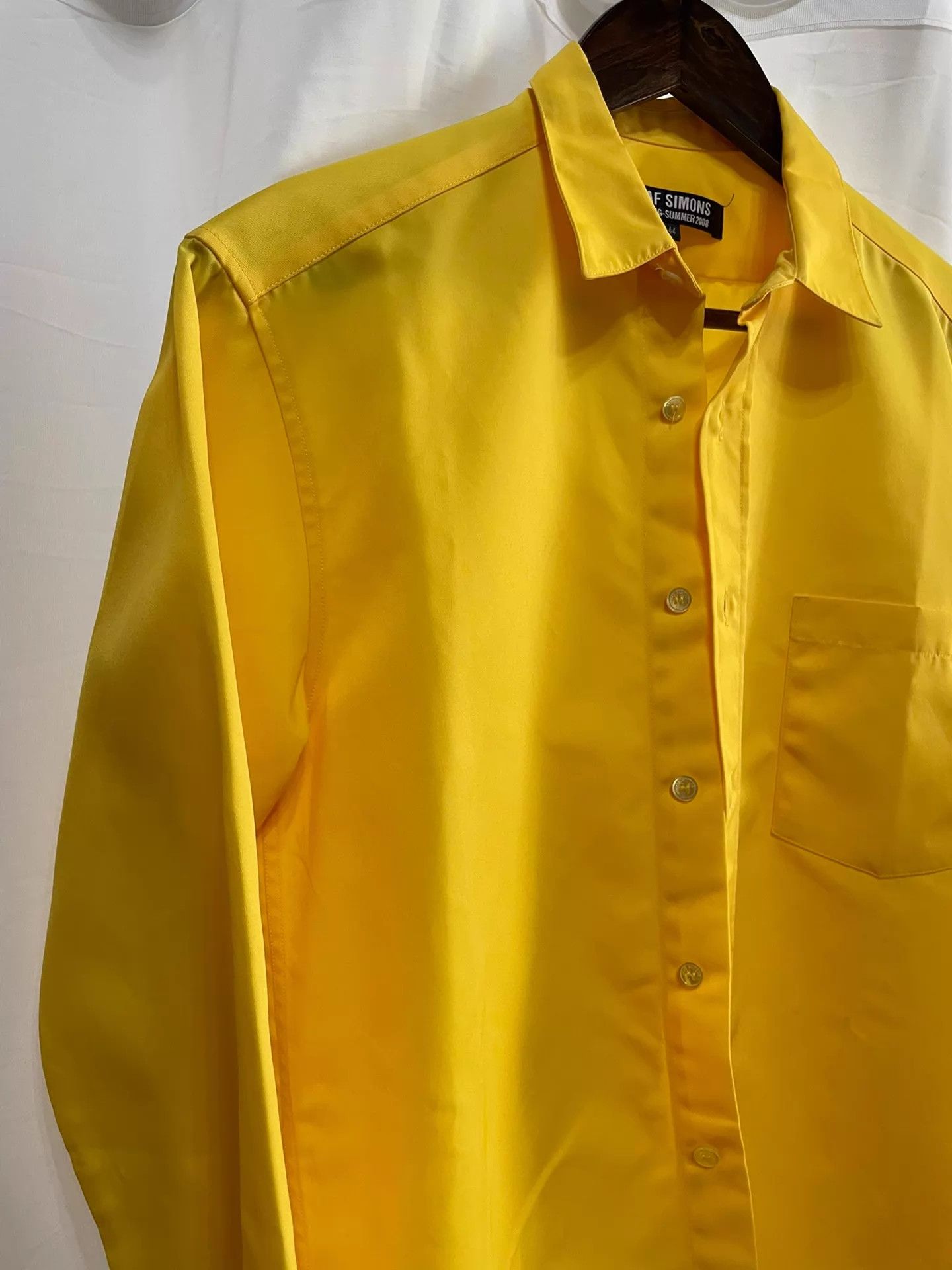 Raf Simons Raf Simons 08ss Vintage Ginger Yellow LS Shirt 46L Size US S / EU 44-46 / 1 - 3 Thumbnail