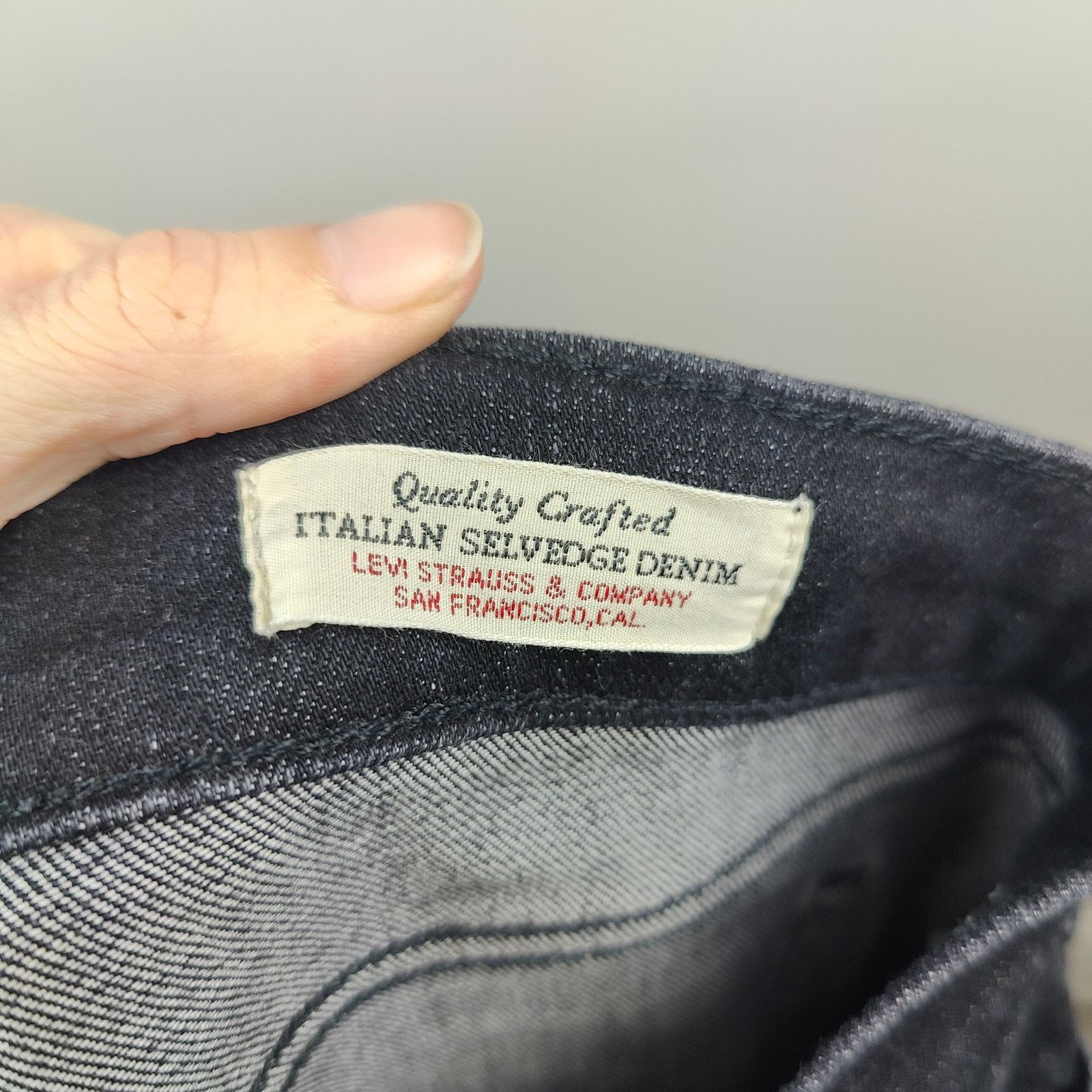 Levi's Levis Selvedge Jeans Mens 31 Dark Wash 710 Super Skinny Size US 31 - 7 Thumbnail