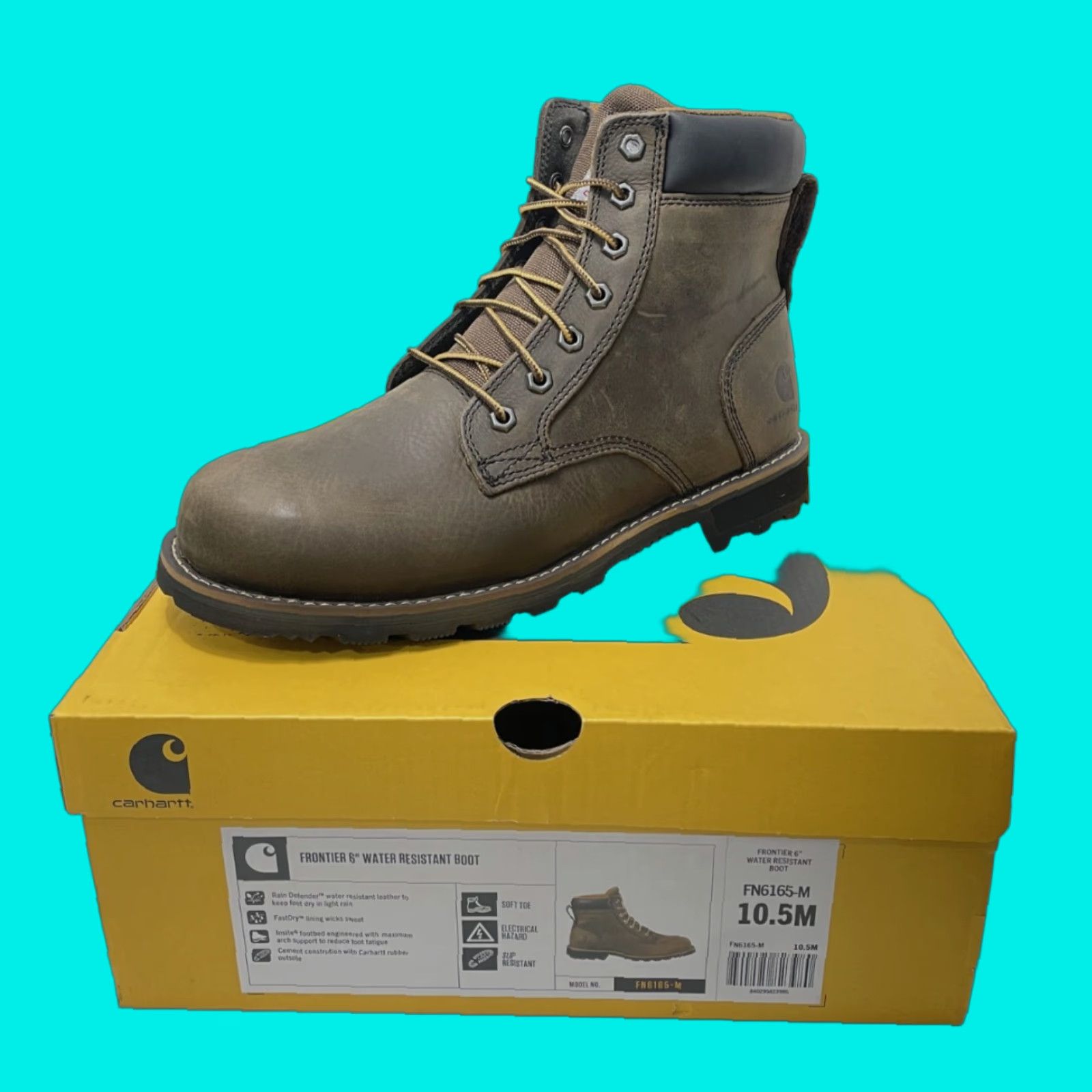 VINTAGE Carhartt Men's Frontier Leather Water Resistant Soft Toe