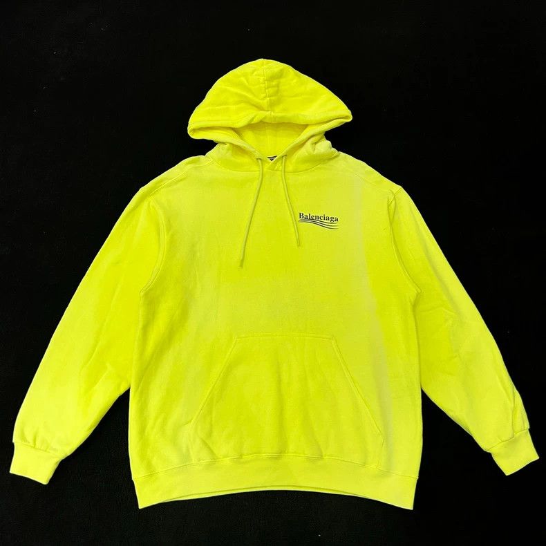 Balenciaga Balenciaga Fluorescent yellow cola hoodie Size US XS / EU 42 / 0 - 1 Thumbnail