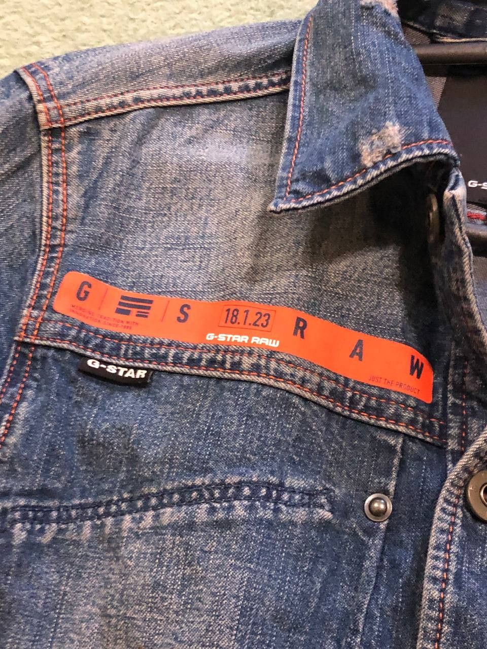 G-Star vintage jacket denim blue Y2K G-Star Raw logo Streetwear Size US XS / EU 42 / 0 - 11 Thumbnail