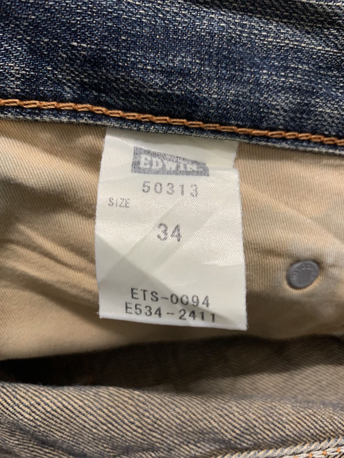Edwin Vintage Edwin 503 Mud Wash Japanese Denim Jeans W36x27.5 Size US 36 / EU 52 - 12 Thumbnail