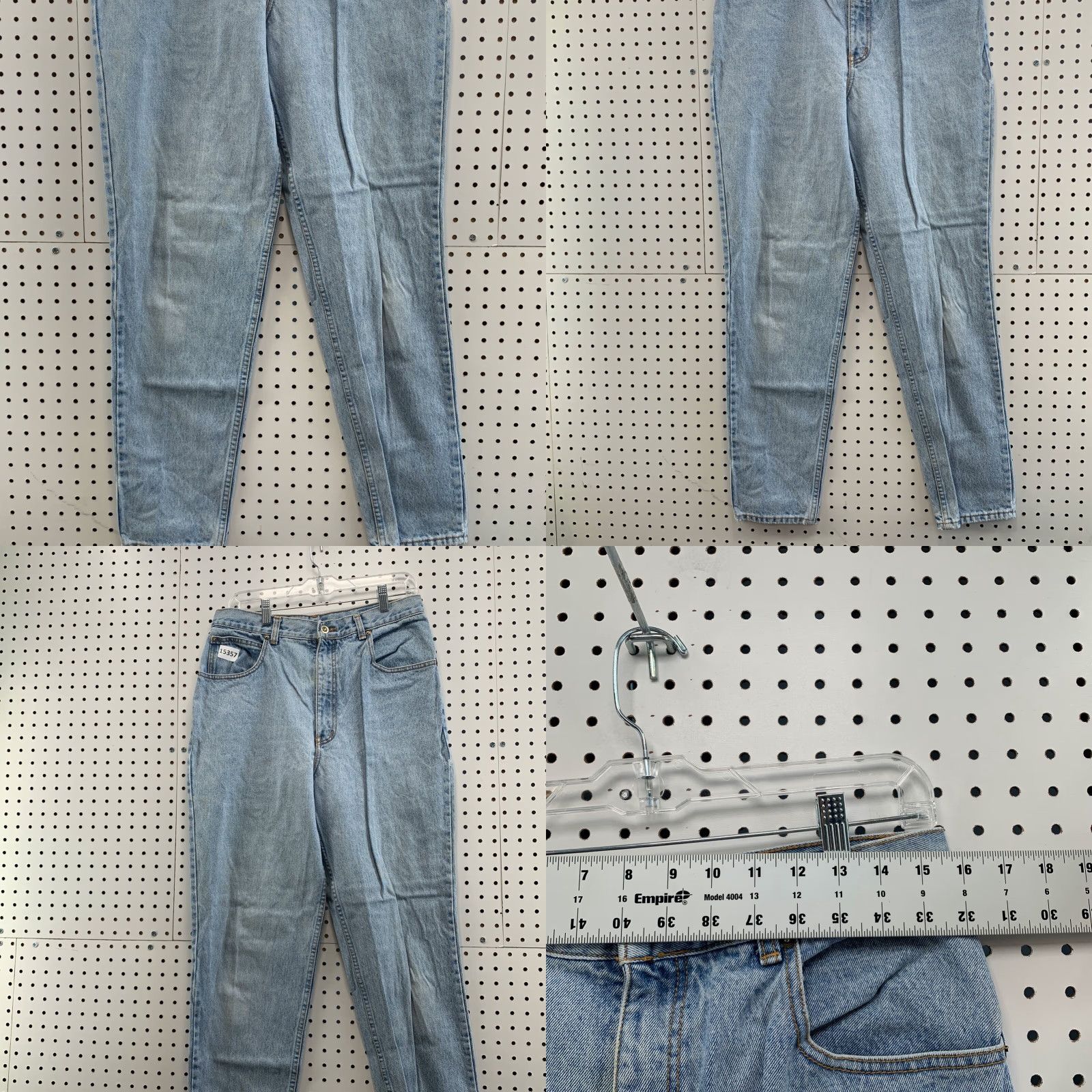 Denime VINTAGE Lawmen Jeans Womens 32x31 Light Wash Denim Embroidered Pocket Tapered Jeans Size 24" / US 00 / IT 34 - 8 Thumbnail