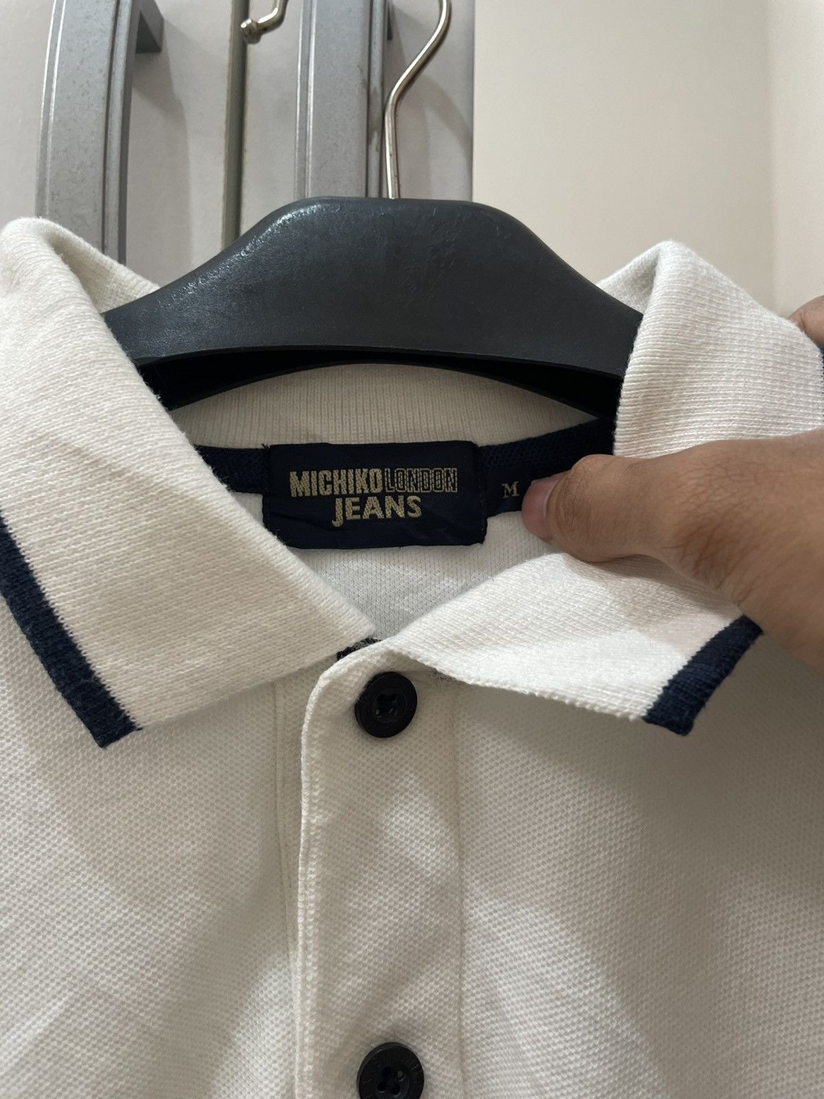 Michiko Koshino London Michigan London Jeans Polo - Made in Japan Vintage Size US M / EU 48-50 / 2 - 2 Thumbnail
