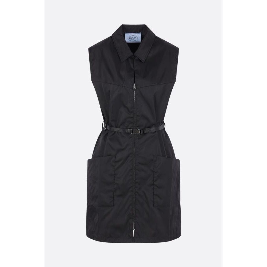 Prada PRADA Black Re Nylon Sleeveless Mini Dress New & Authentic ( Size XS / US 0-2 / IT 36-38 - 1 Thumbnail