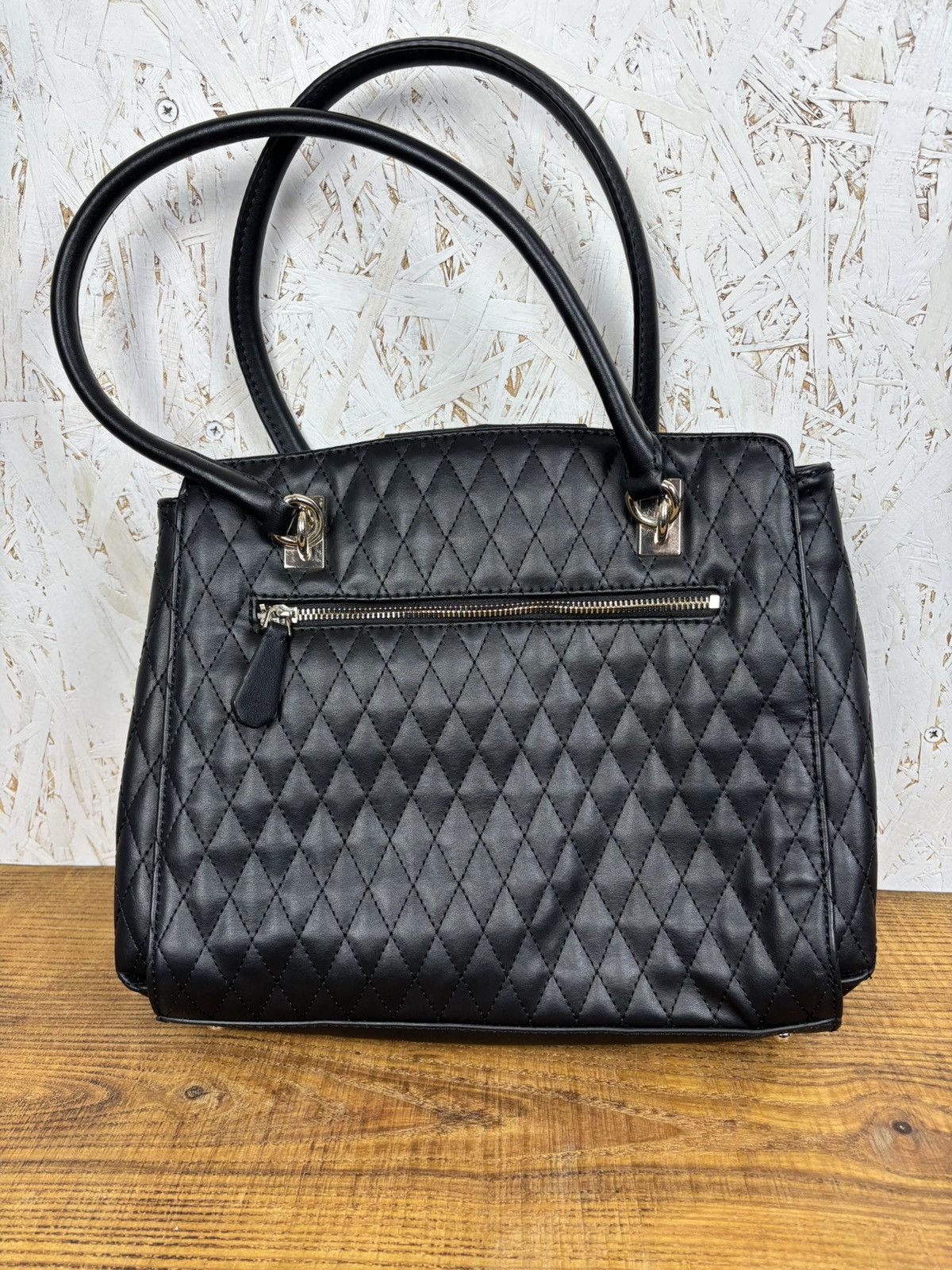 Guess Guess 1981 Black Quilted Tote Bag Size ONE SIZE - 4 Thumbnail